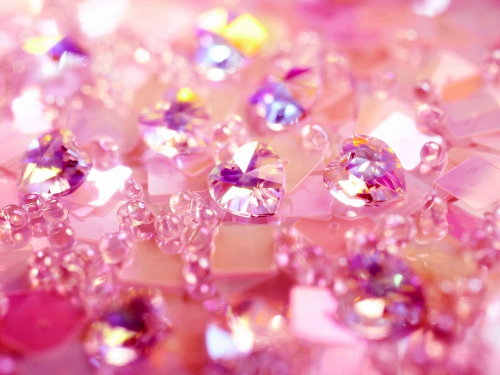 Diamanti rosa scintillanti, sfondo 1600x1200 HD Ready, Desktop