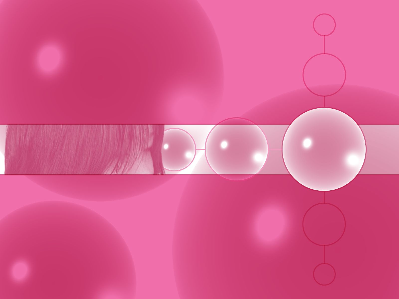 Sfere astratte rosa 3D, sfondi 1600x1200 HD Ready, Desktop