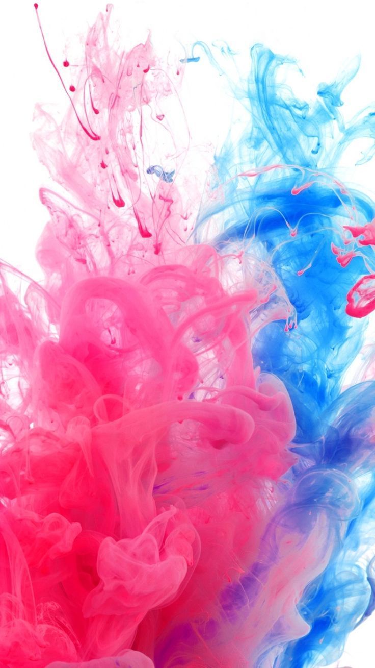 Fumo astratto rosa e blu, sfondo 736x1309 Full HD Verticale, iPhone
