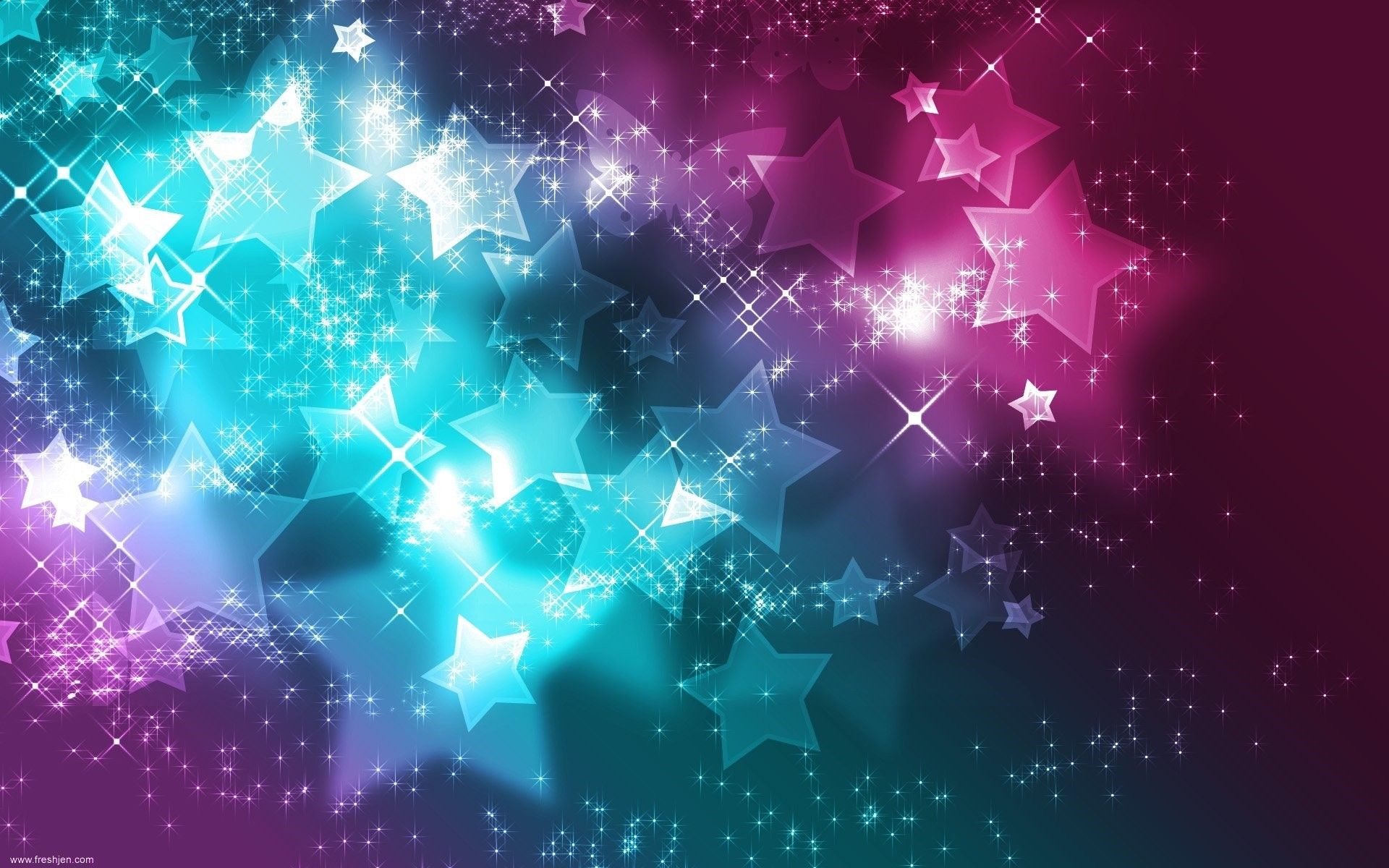 Stelle astratte rosa e ciano, sfondo 1920x1200 WUXGA, Desktop