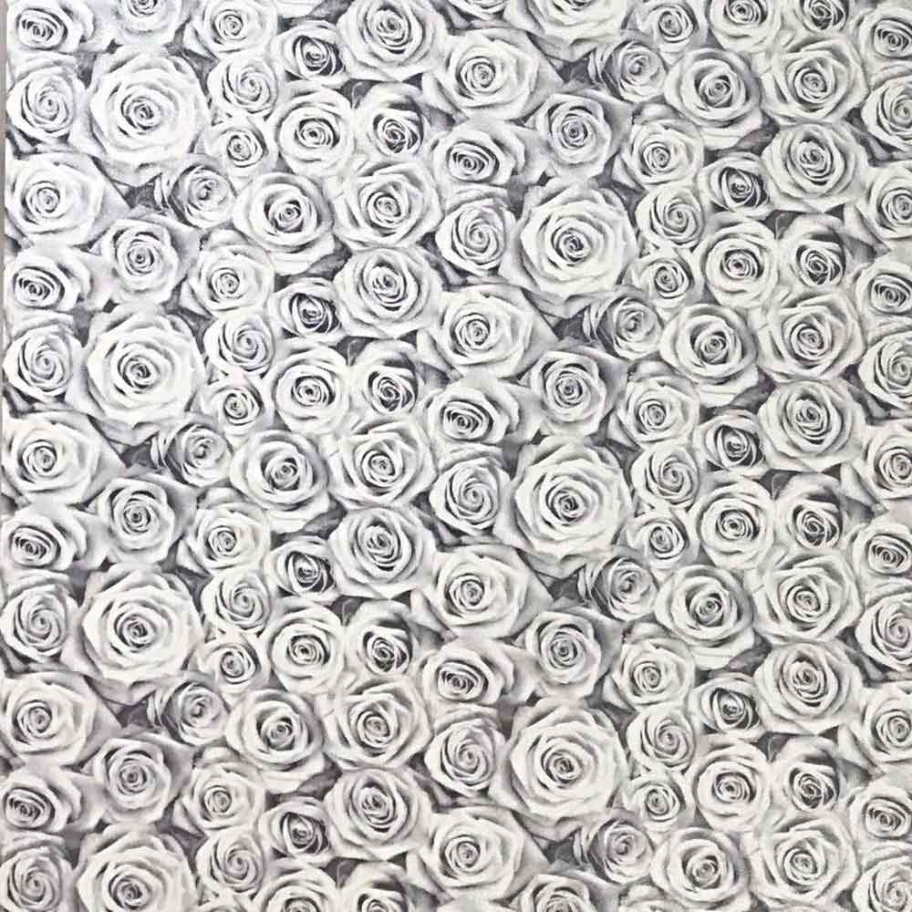 Rose bianche e nere pattern, 1000x1000 HD, Desktop