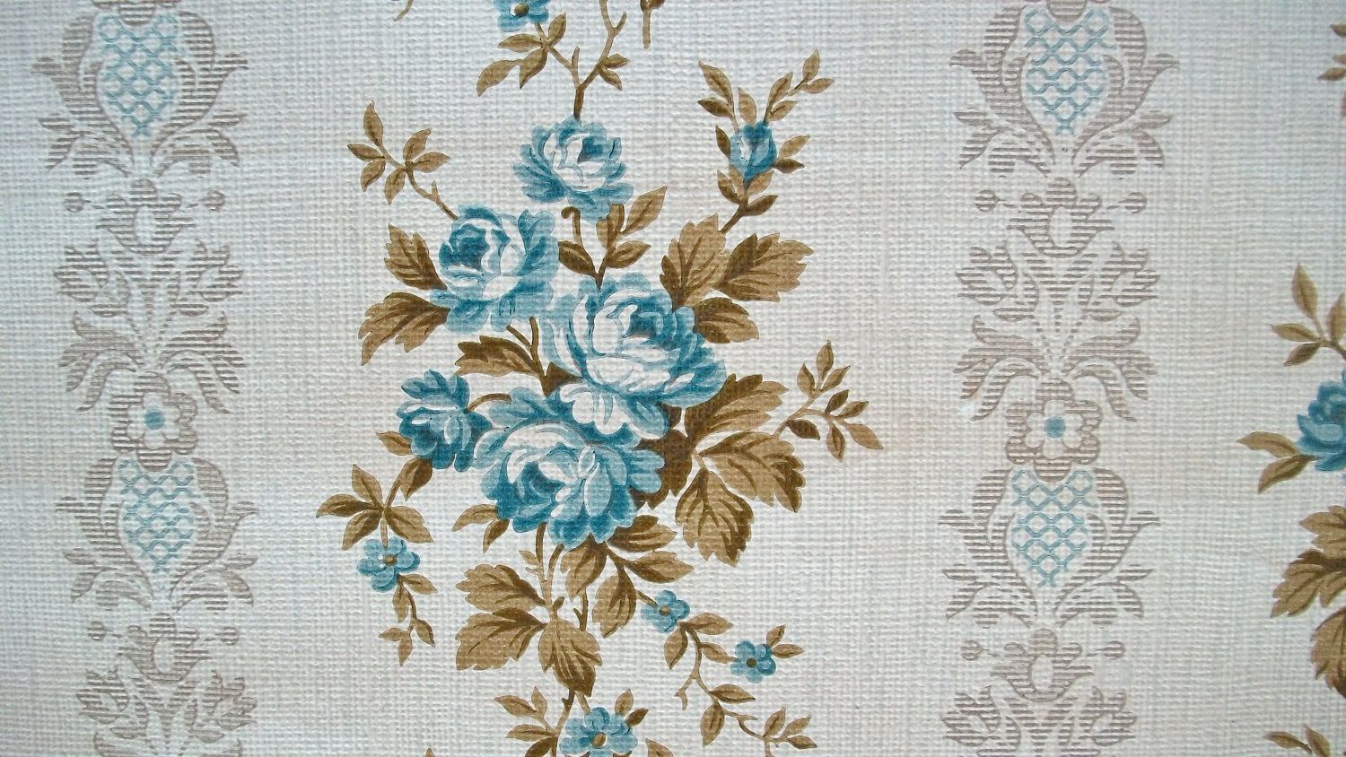 Rose blu vintage damascato, 1500x844 HD, Desktop