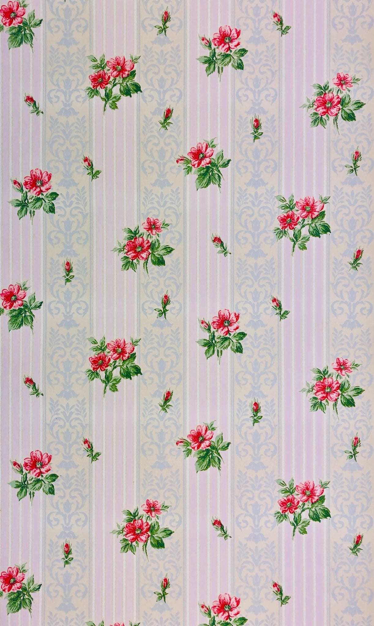 Rose blu vintage su tessuto, 1440x1920 Verticale, OnePlus