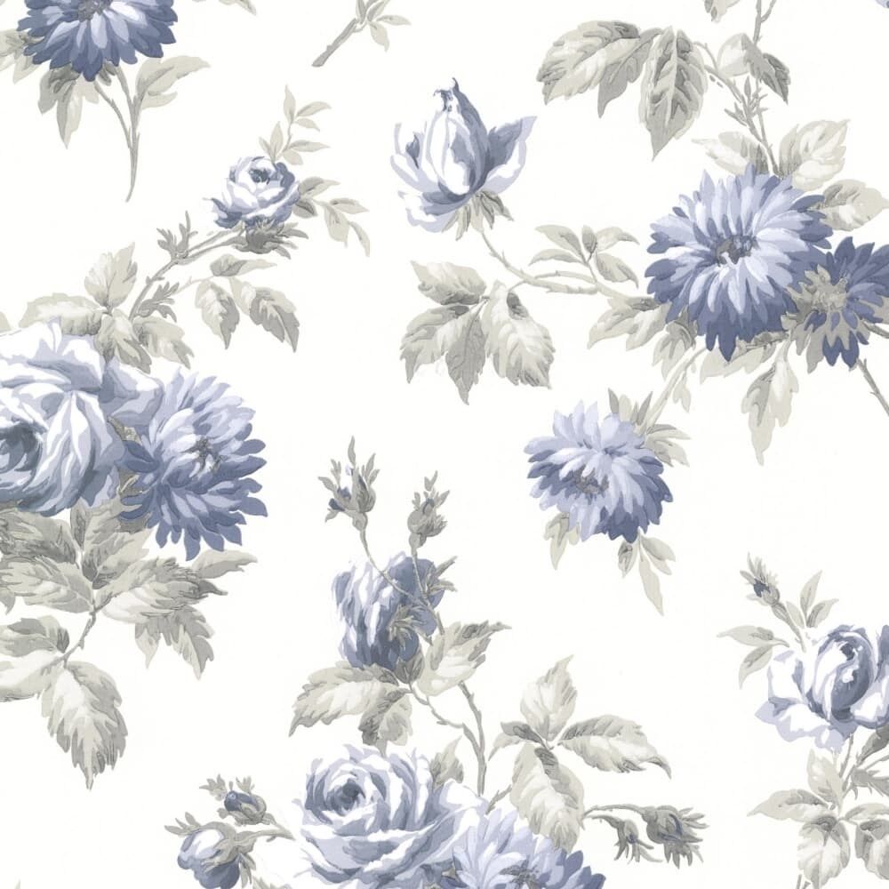 Rose blu floreale vintage scuro, 899x899 HD, PC Desktop