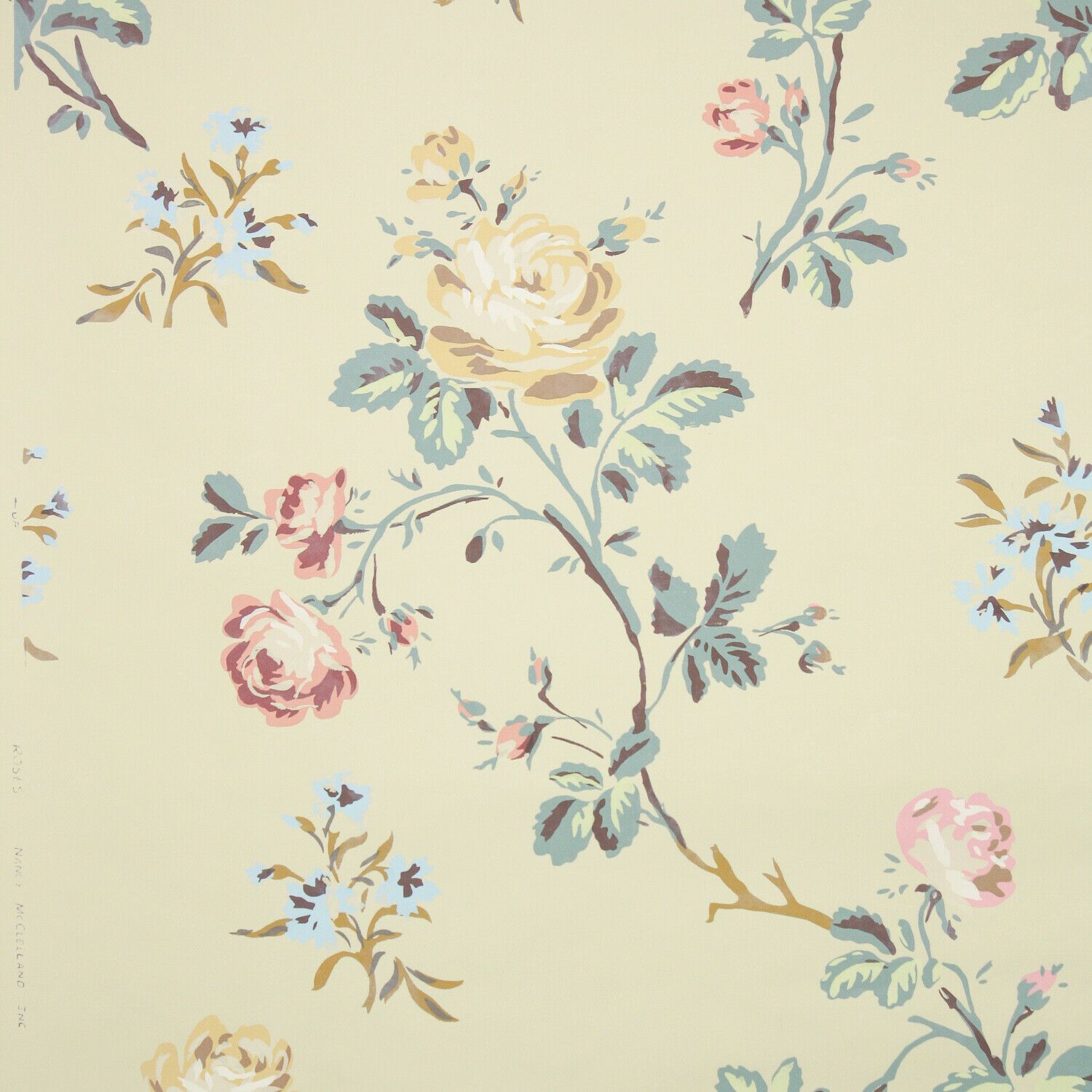 Rose blu vintage floreale, 754x1176 Verticale, Telefono