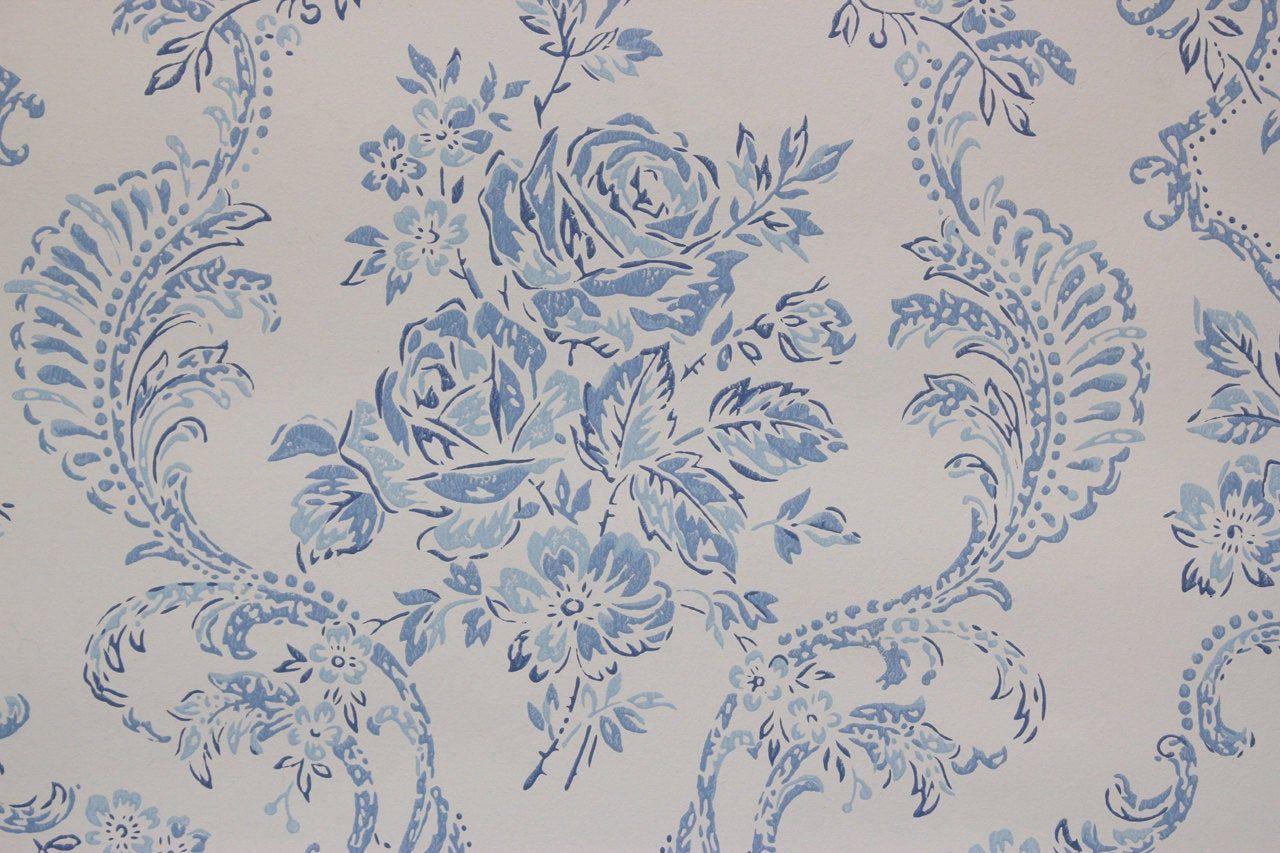 Rose blu vintage con volute, 1280x853 720p, Laptop