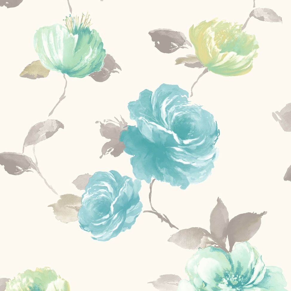 Rose blu vintage acquerello, 975x975 HD, Desktop