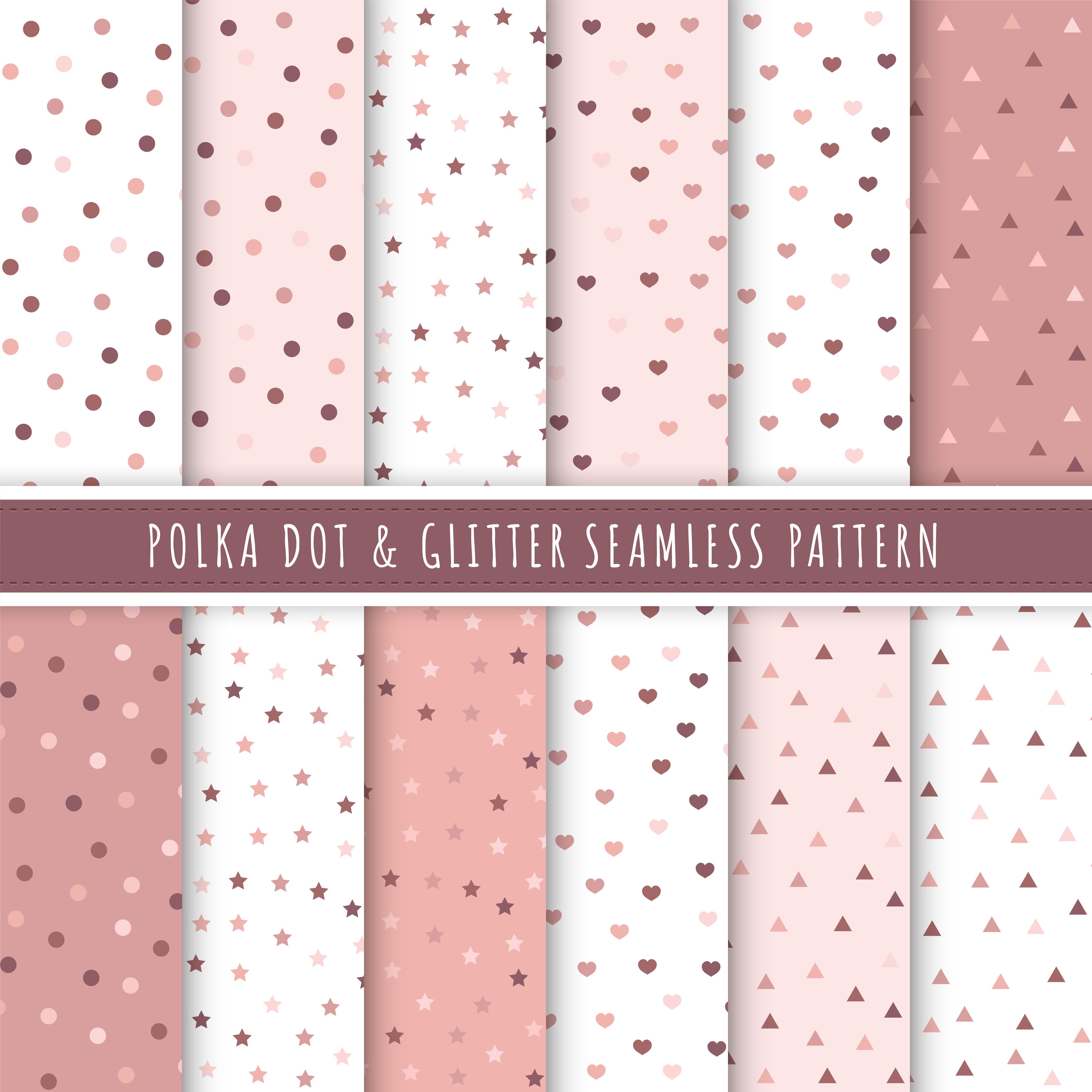Pattern pois glitter rosa dorato, 4167x4167 Ultra HD, 4K TV