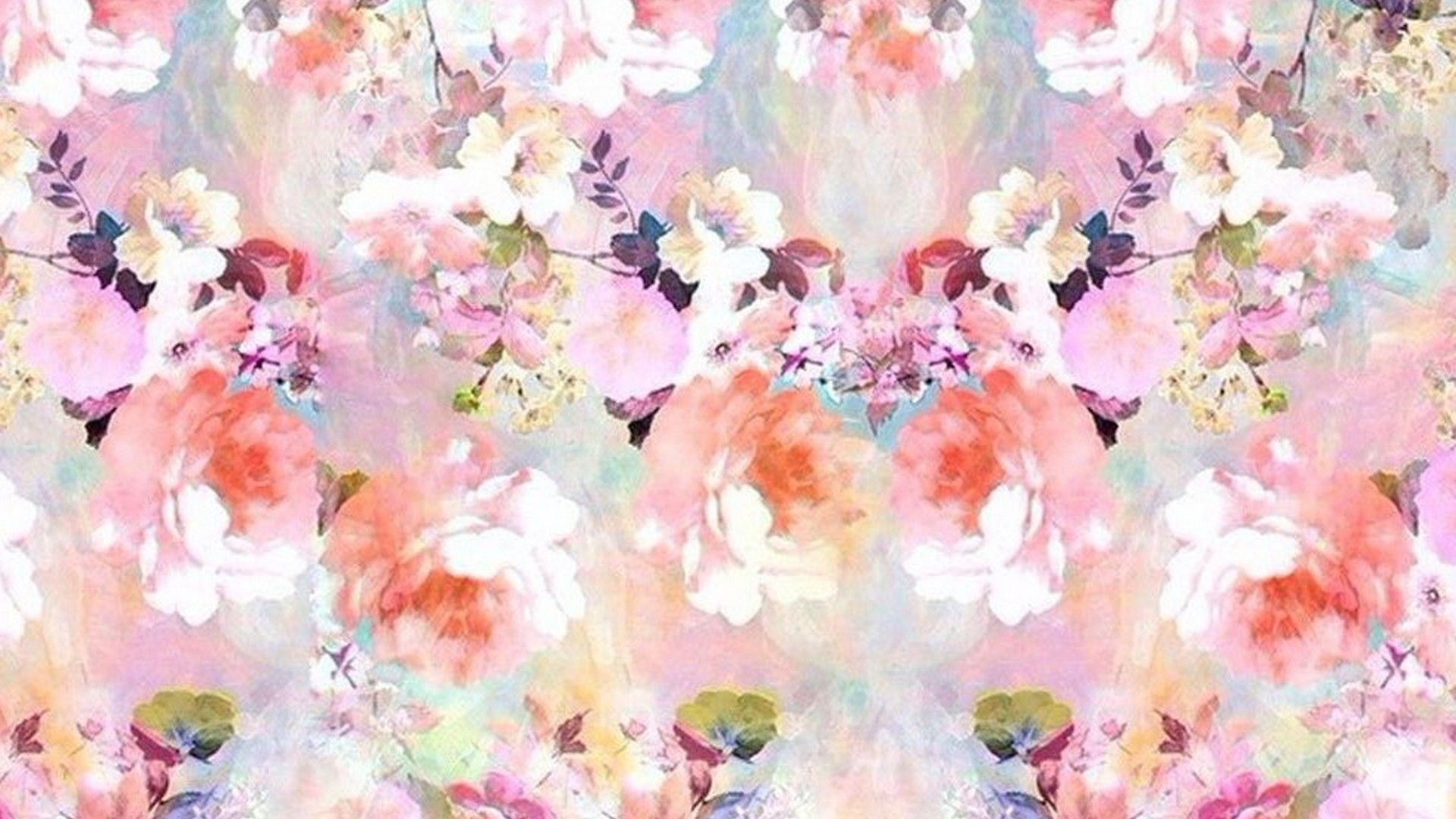 Fiori acquerello rosa pastello, 1920x1080 1080p, PC Desktop