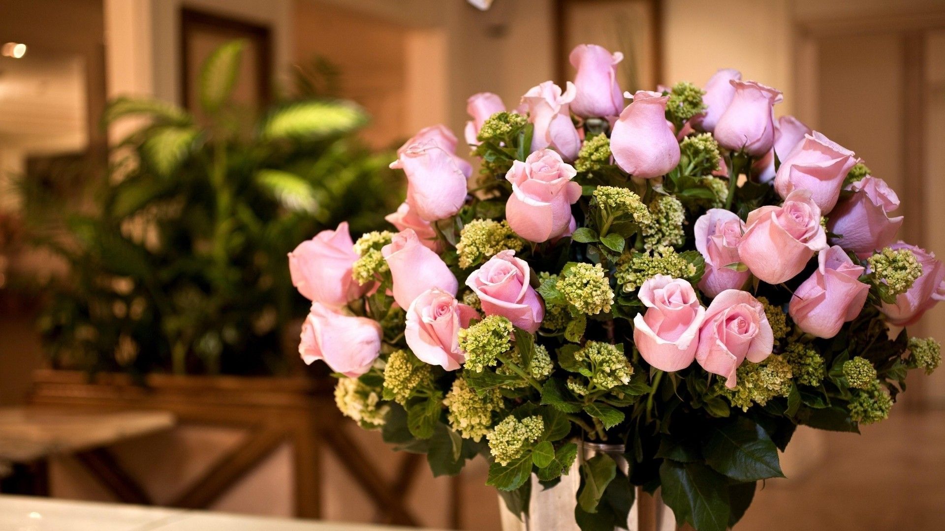 Bouquet rose rosa e ortensie, 1920x1080 Full HD 1080p, Desktop