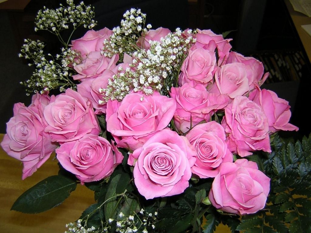 Bouquet rose rosa, 1024x768 HD, PC