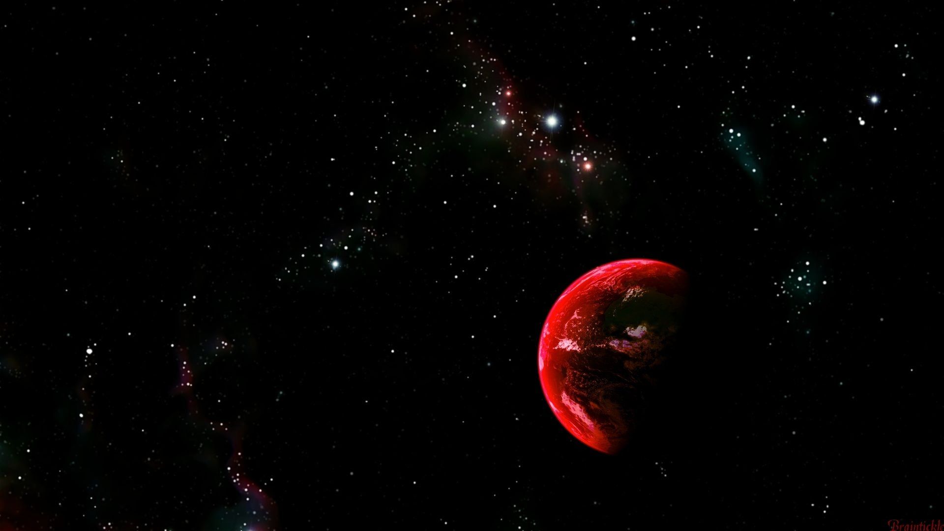 Pianeta rosso nello spazio, 1920x1080 1080p, PC