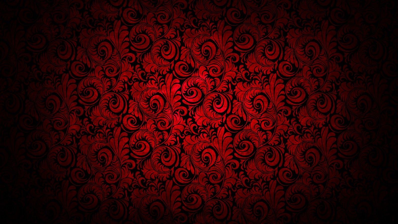 Motivo floreale rosso scuro, 1600x900 HD Ready, Desktop