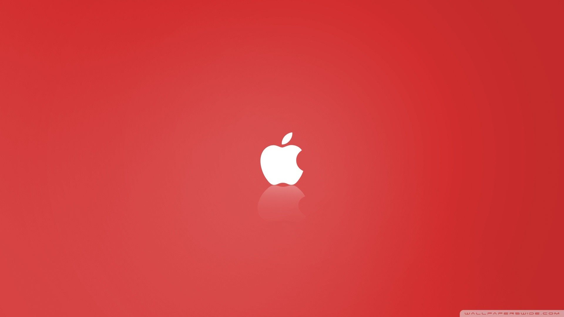 Logo Apple sfondo rosso, azienda tech, 1920x1080 Full HD, Desktop