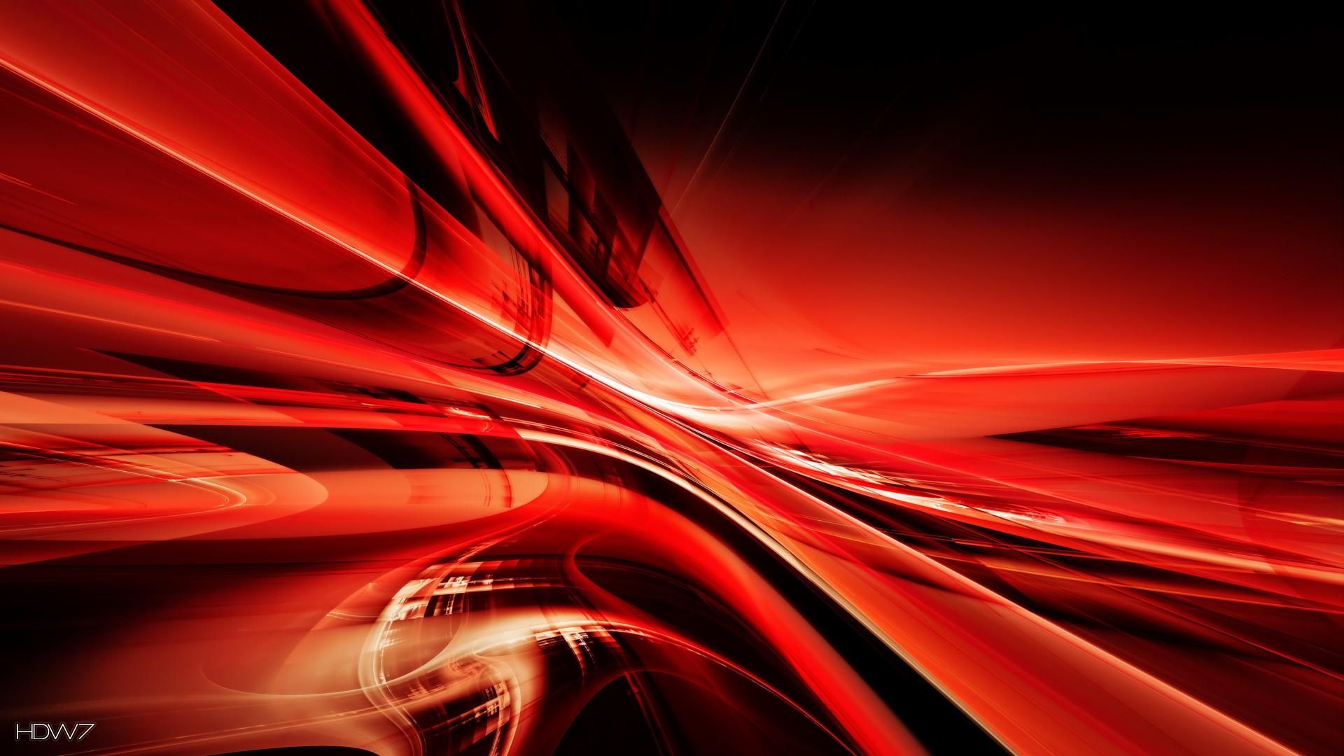 Onde astratte rosse fluide, 1920x1080 Full HD 1080p, Desktop