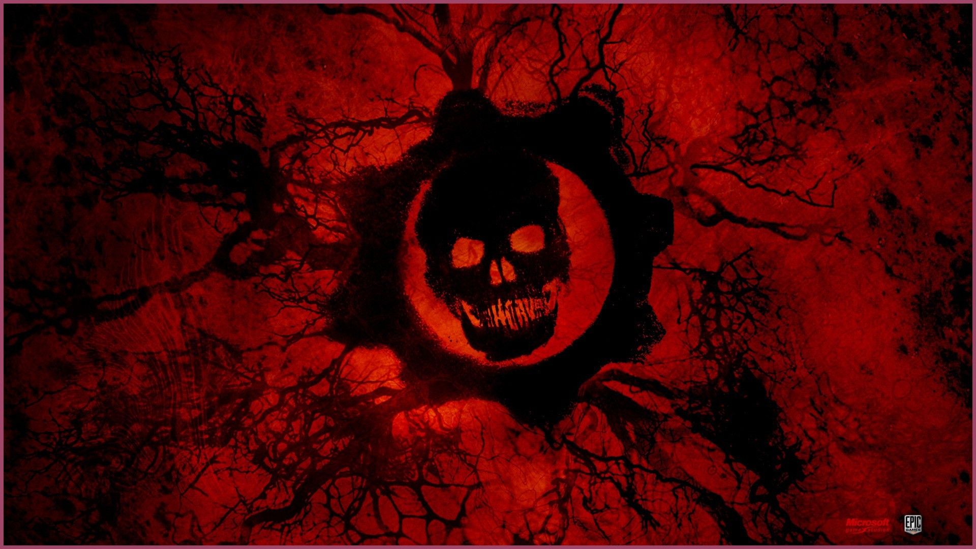 Teschio Gears of War rosso, 1920x1080 1080p, Desktop