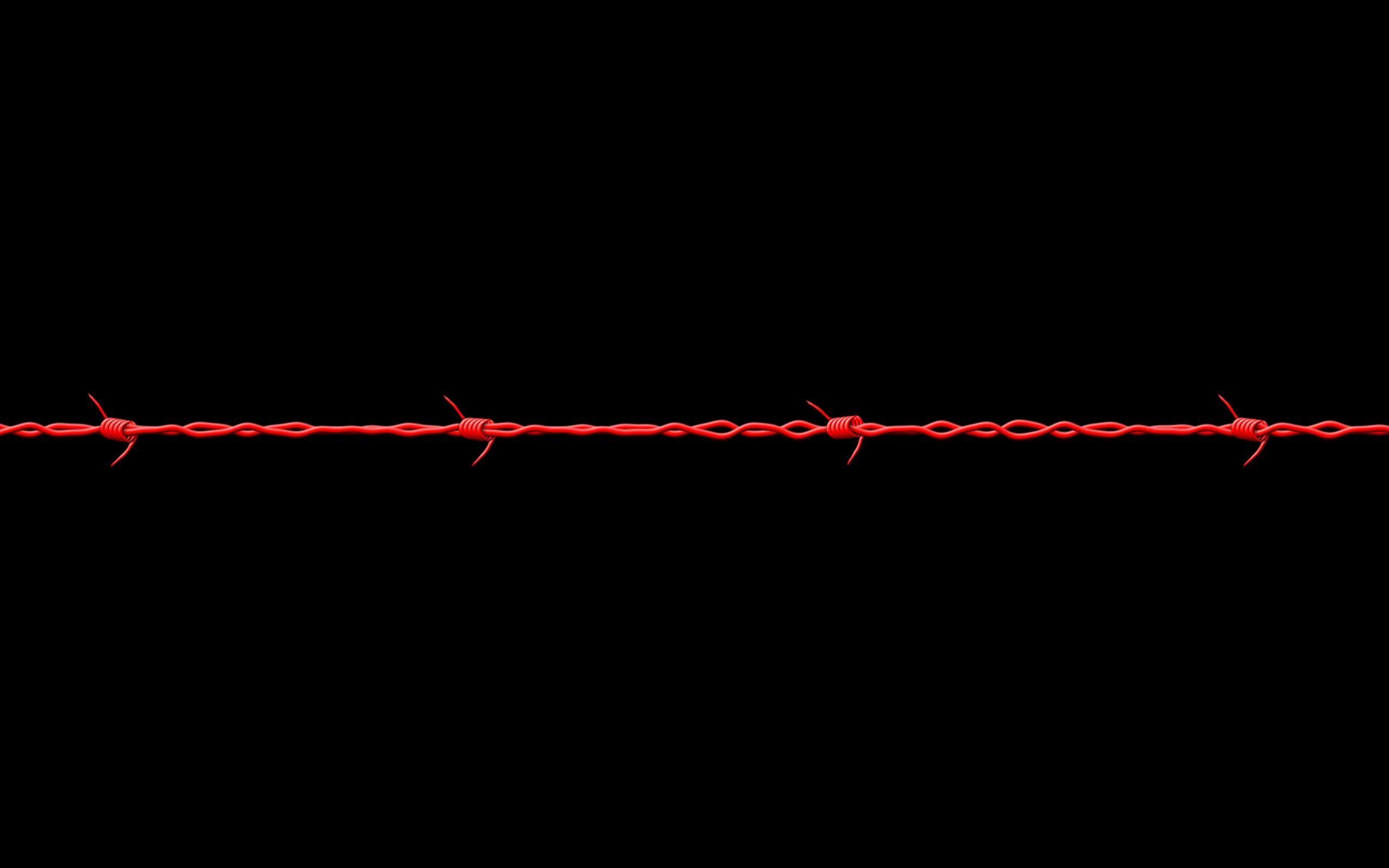 Filo spinato rosso sfondo nero, 2560x1600 WQXGA, MacBook Pro