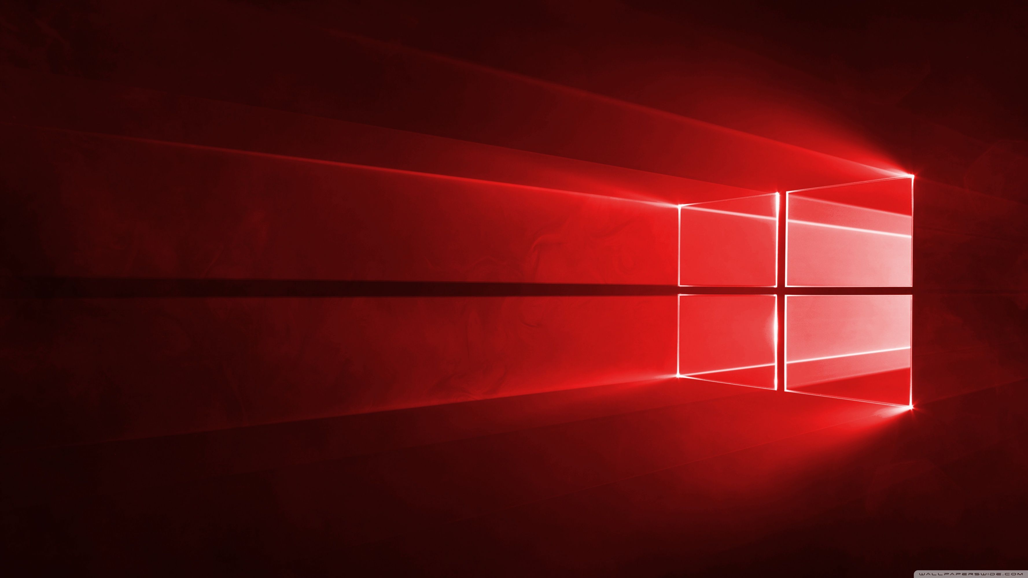 Logo Windows 10 rosso, sistema operativo Microsoft, 3554x1999 2K+, Desktop
