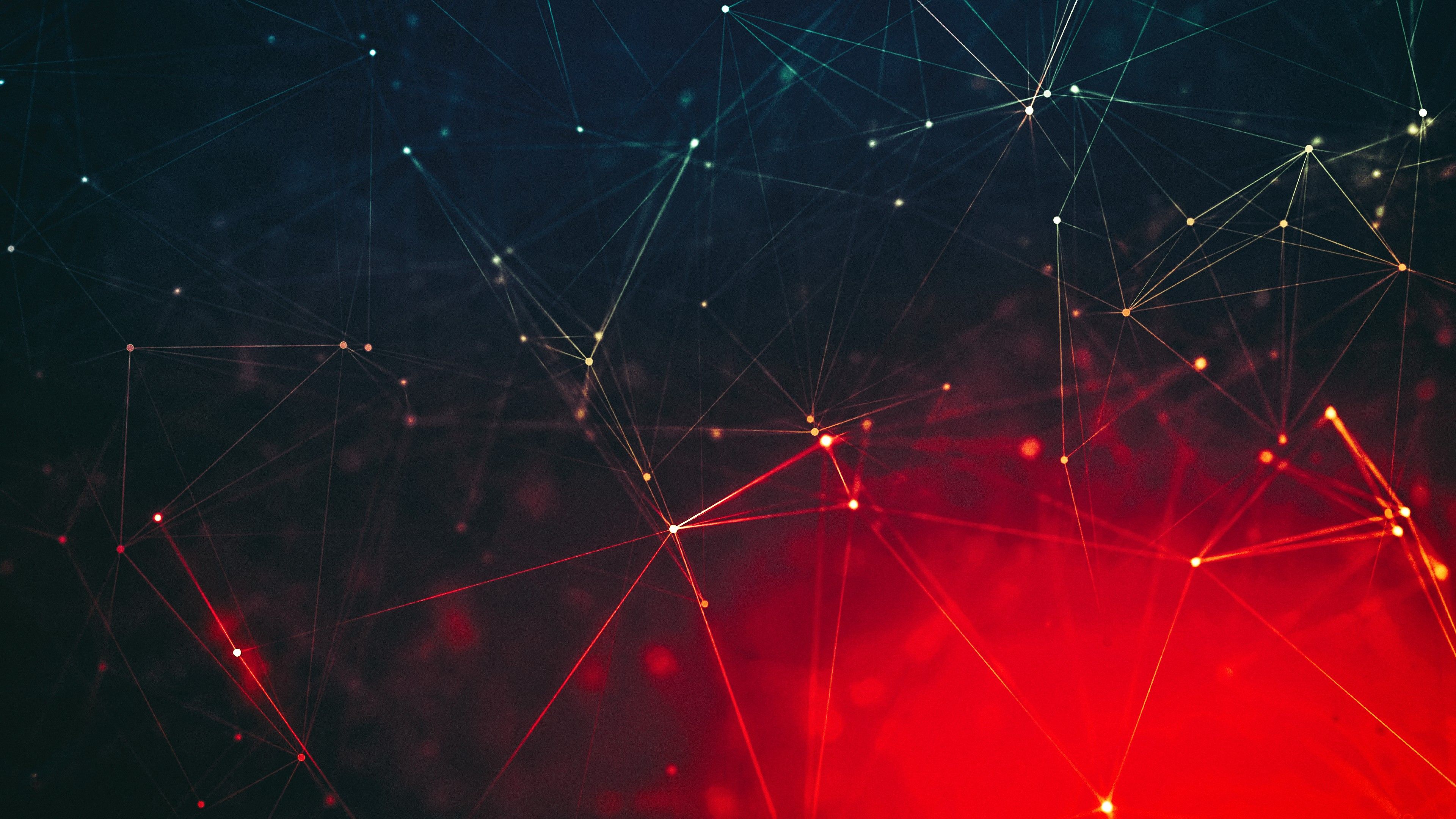 Rete linee astratte rosso, 3840x2160 Ultra HD, 4K TV