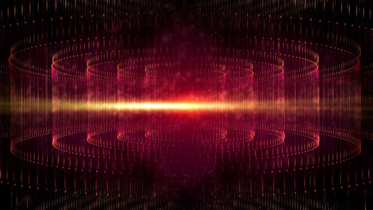 Anelli digitali rossi astratti, 1280x720 HD, Desktop