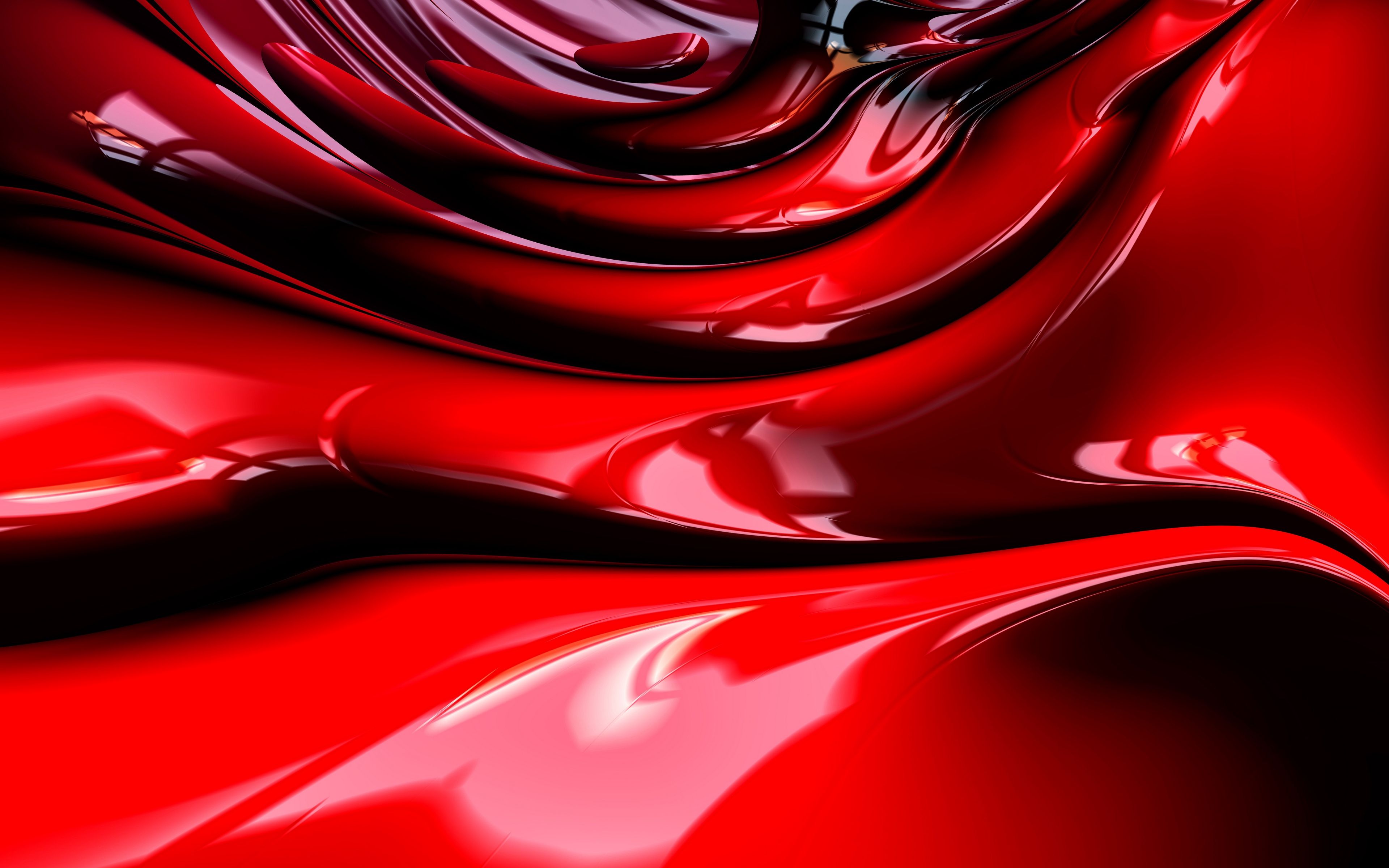 Superficie liquida rossa astratta, 3840x2400 UHD, PC 4K