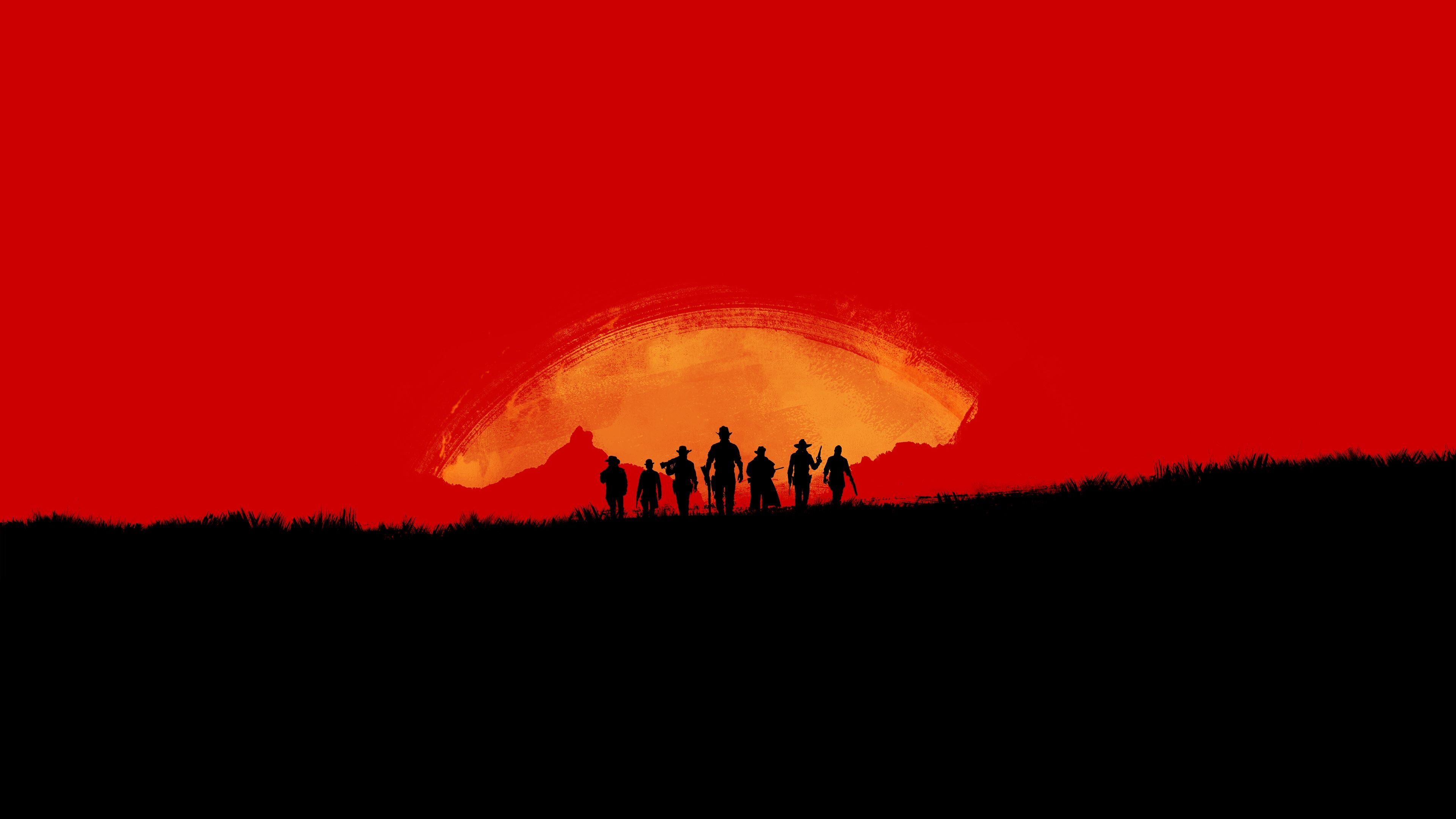Red Dead Redemption 2 tramonto, 3840x2160 UHD, Monitor 4K