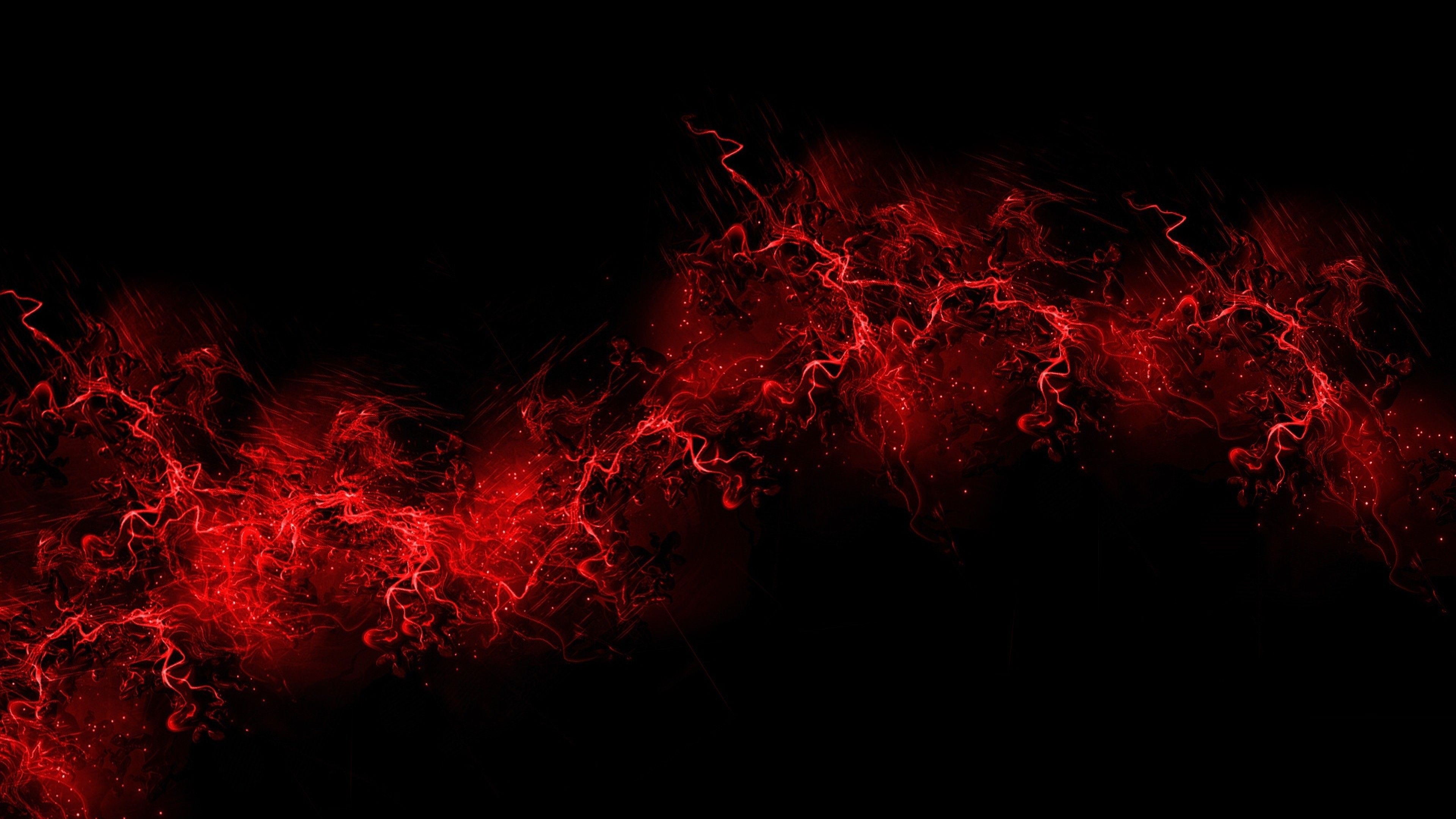Onda di particelle rosse astratte, 3840x2160 UHD, PC 4K