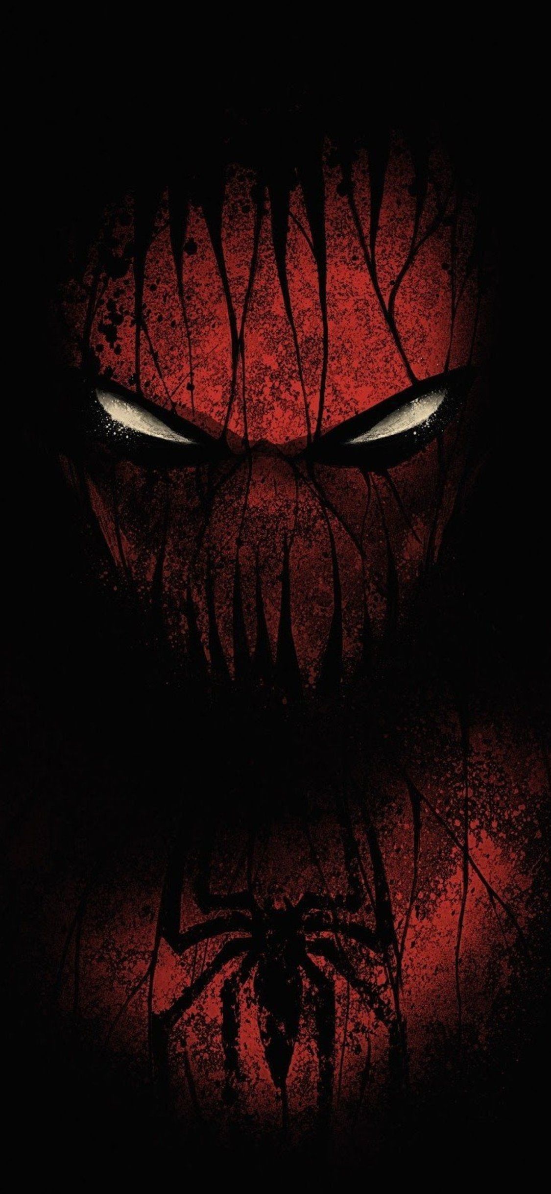 Spiderman rosso e nero, 1125x2436 Verticale, iPhone