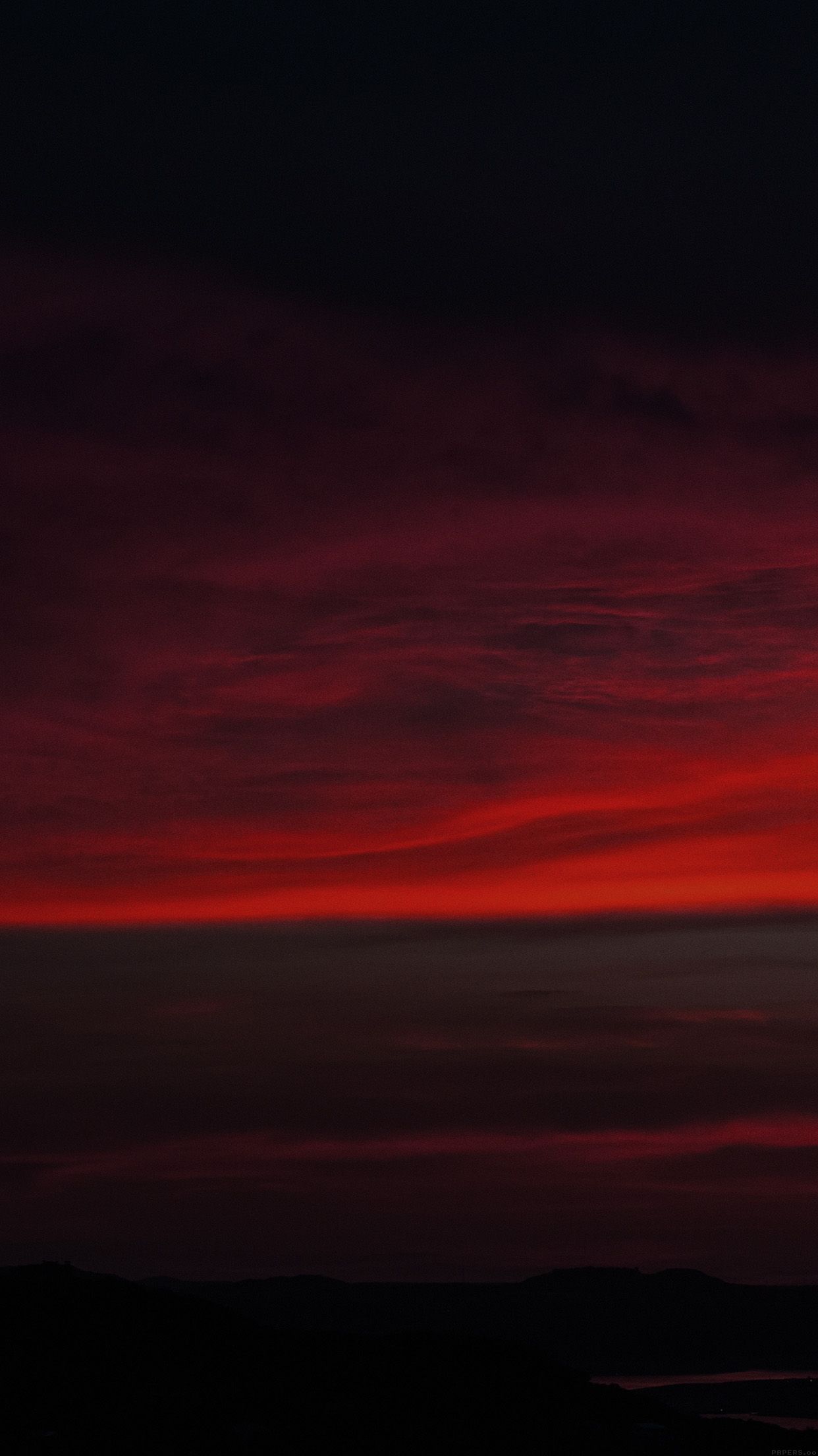 Cielo rosso al tramonto, 1242x2208 Full HD Verticale, iPhone Air