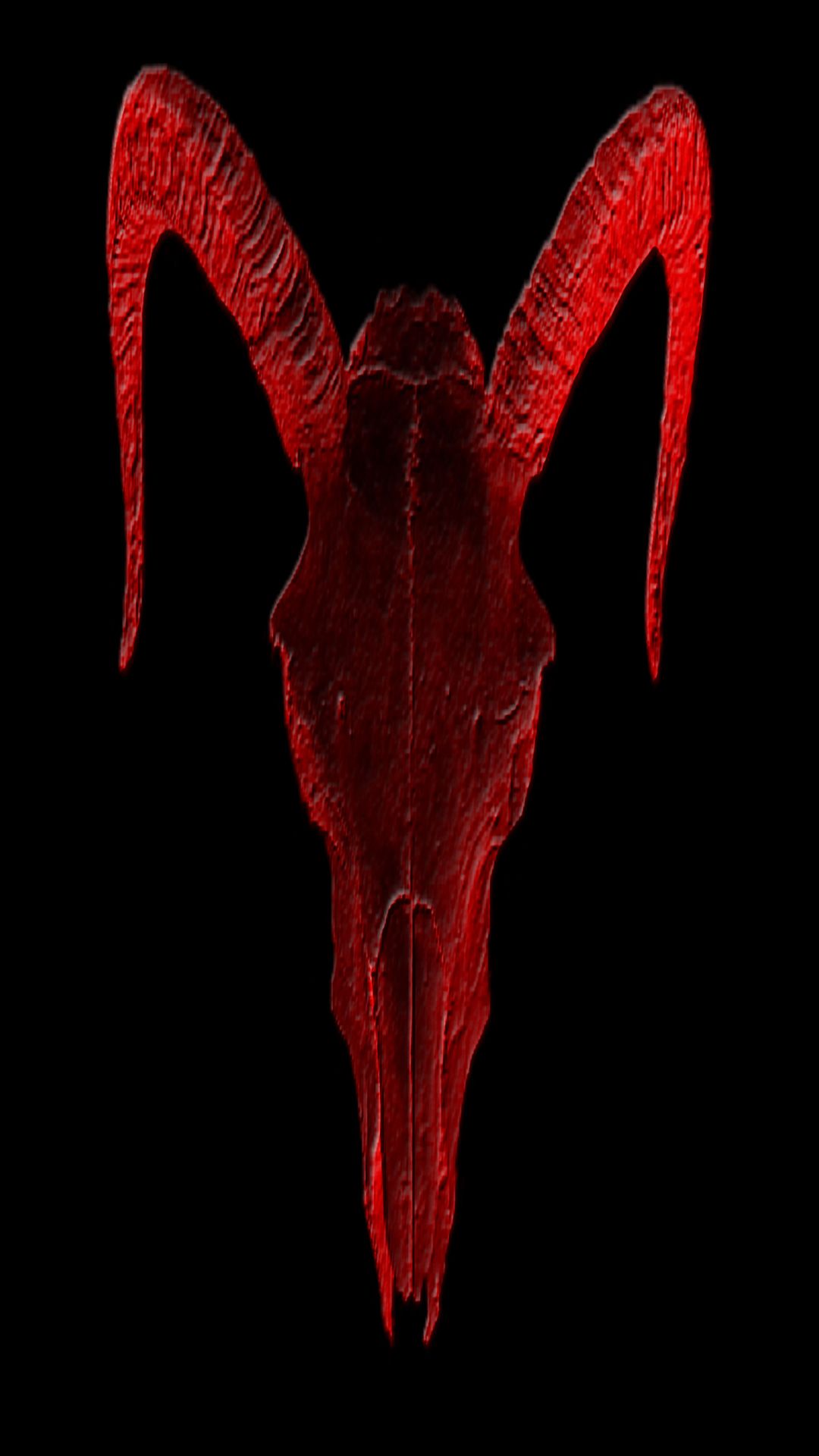 Teschio di capra rosso, 1080x1920 Verticale, iPhone Plus