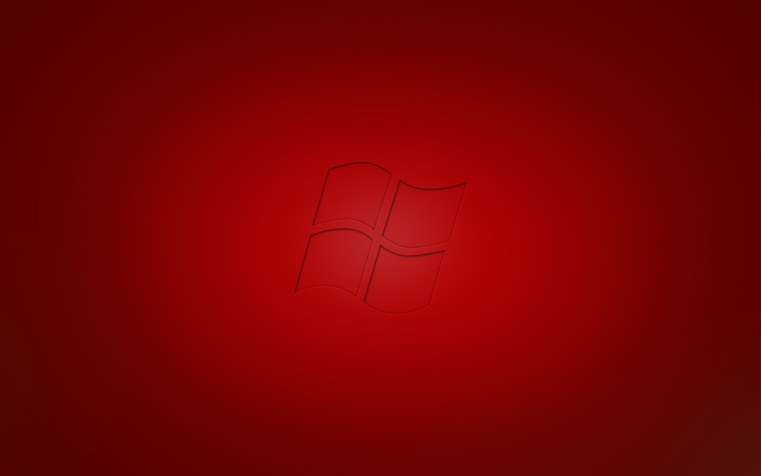 Logo Windows sfumato rosso, sistema operativo Microsoft, 2560x1600 2K, Desktop