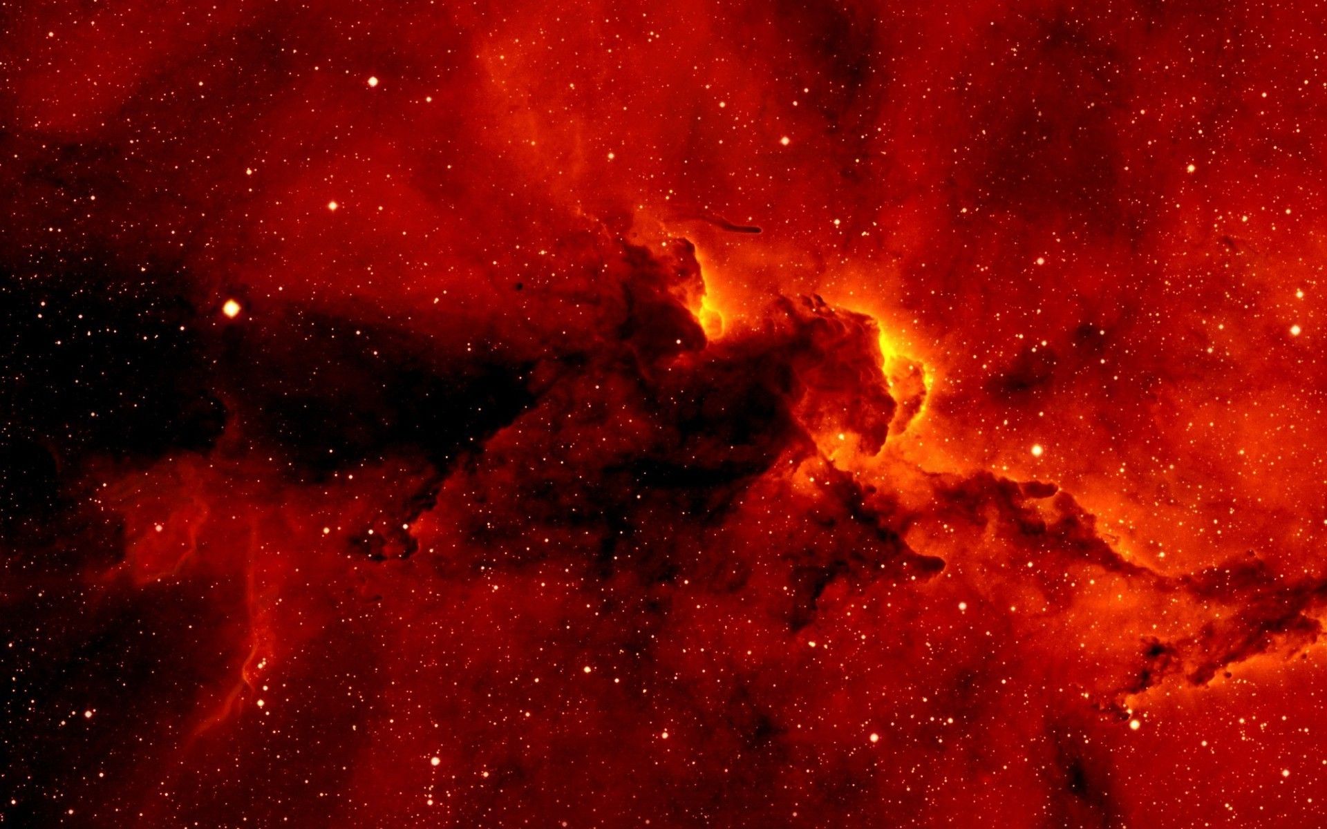 Nebulosa spaziale rossa, 1920x1200 WUXGA, PC