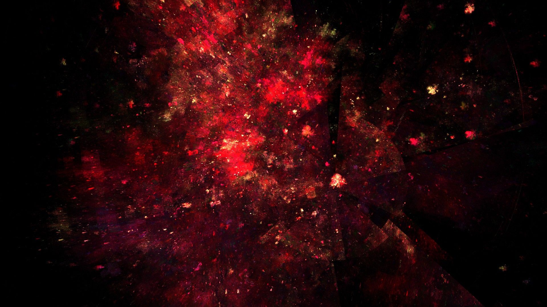 Esplosione astratta rossa particellare, 1920x1080 1080p, PC Desktop