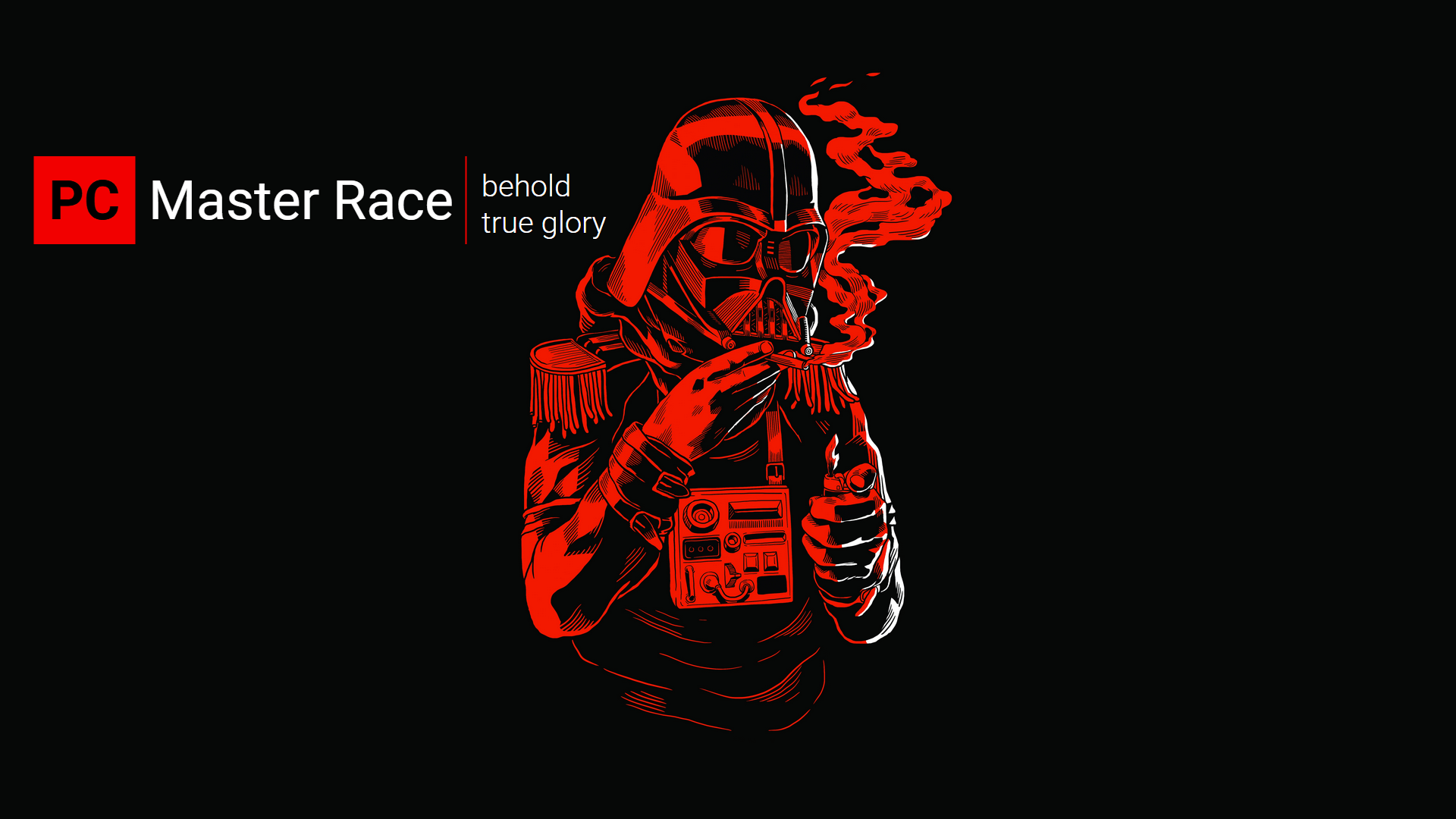Darth Vader rosso PC Master Race, 1920x1080 1080p, Monitor Gaming