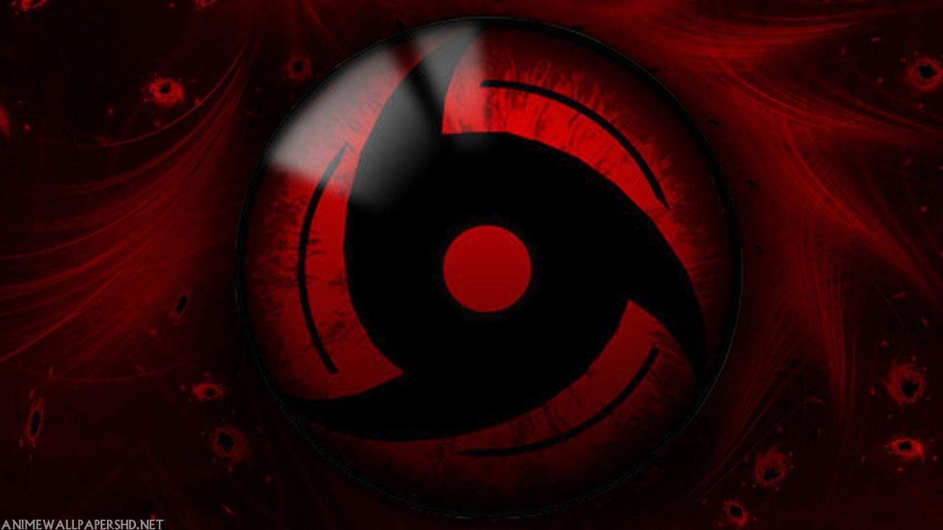Occhio Mangekyou Sharingan rosso, 1366x768 HD, Desktop