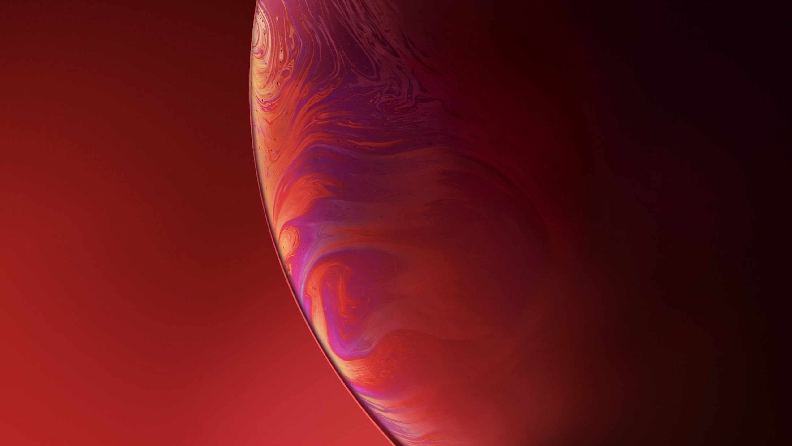 Bolla astratta rossa sfumata, 2560x1440 1440p, Desktop