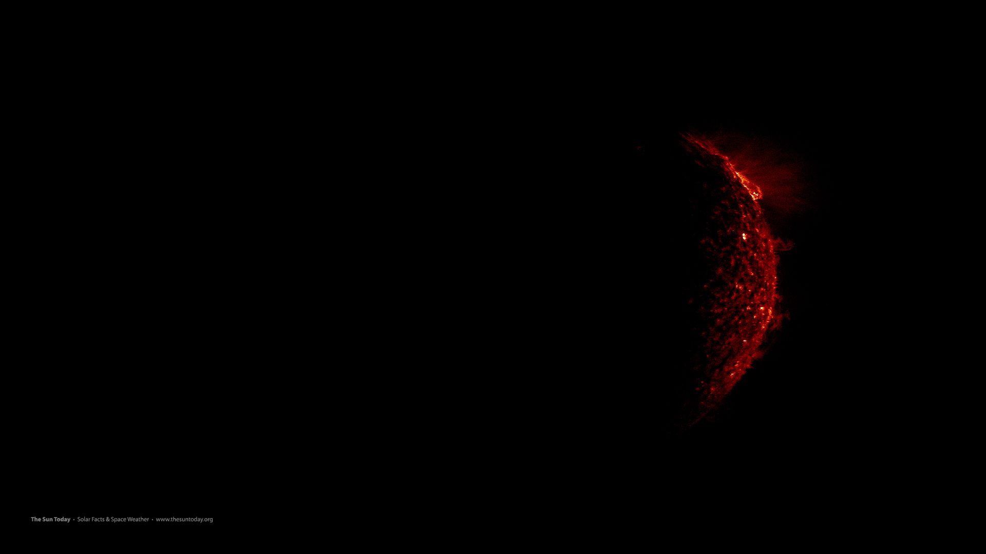 Eclissi solare rossa spazio, 1920x1080 Full HD, Monitor Gaming