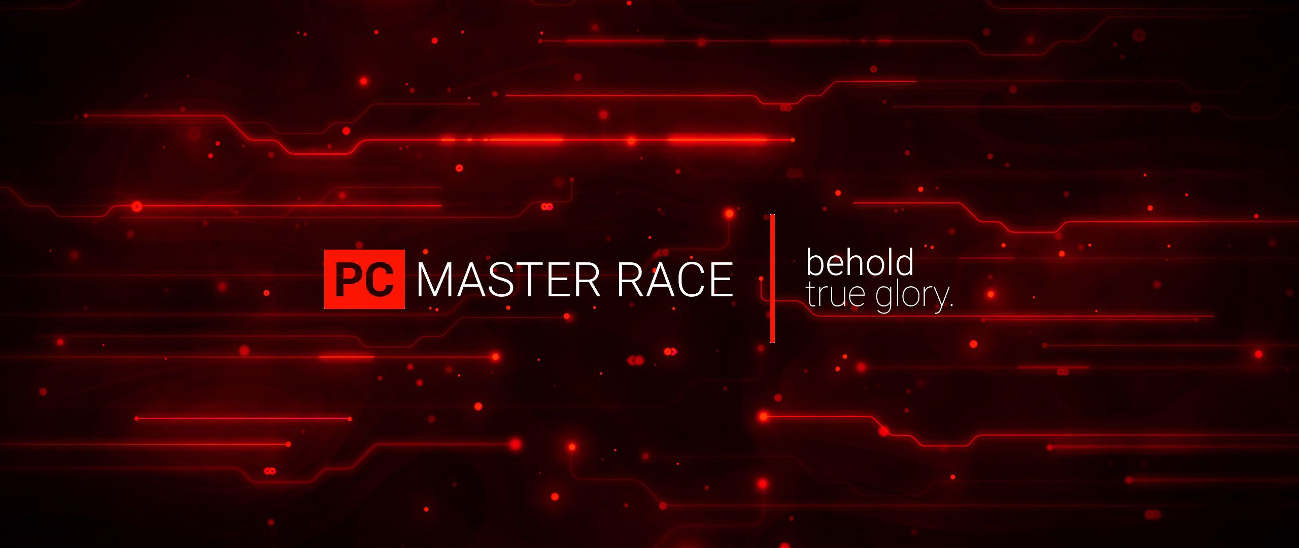 PC Master Race sfondo rosso, 2560x1080 21:9, PC Desktop