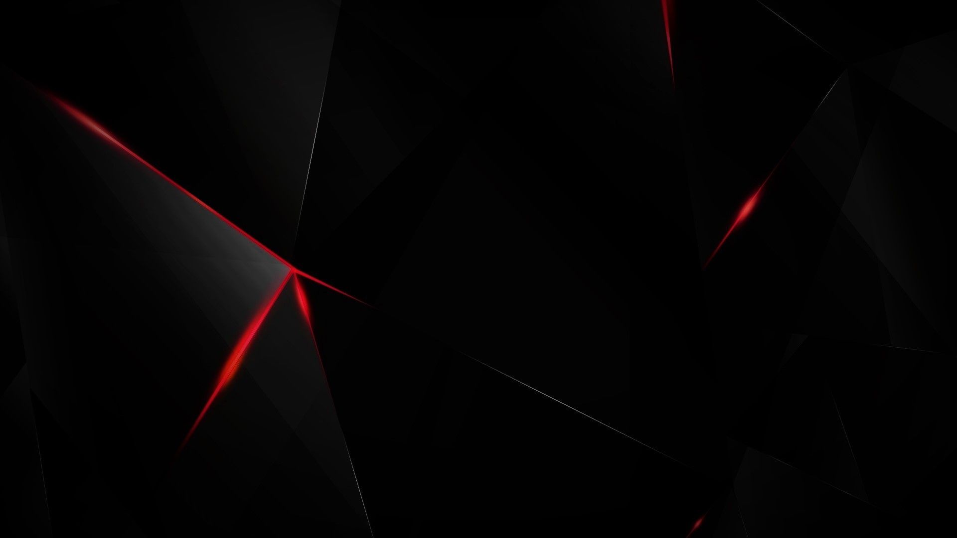 Sfondo astratto nero rosso geometrico, 1920x1080 Full HD, PC
