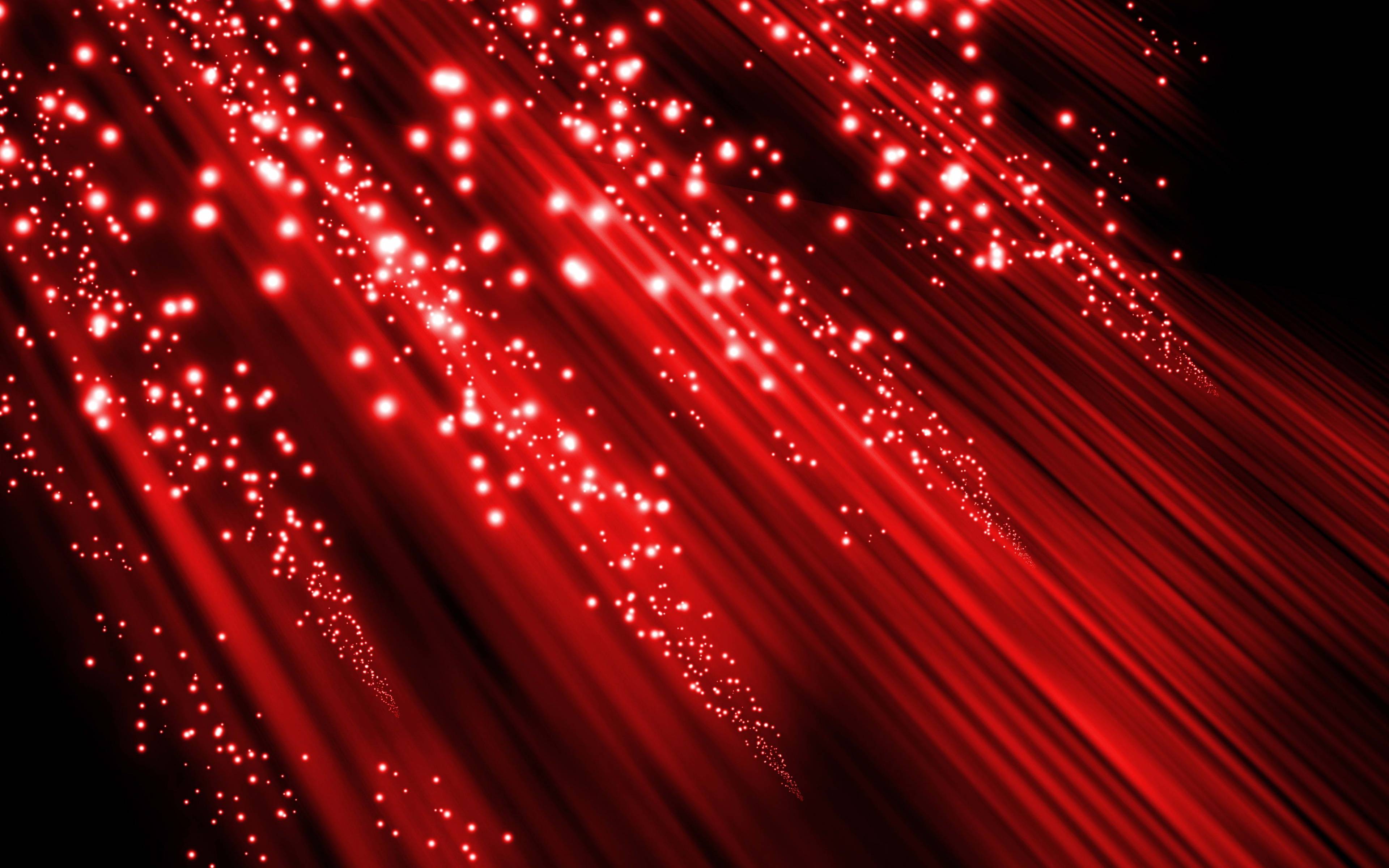 Sfondo astratto rosso con linee luminose, 2560x1600 2K+, PC