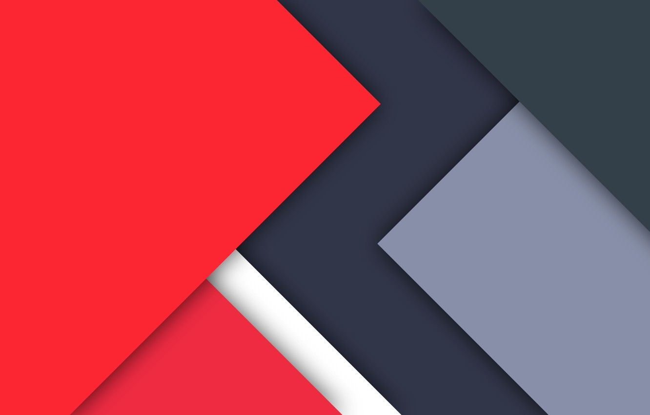 Forme geometriche astratte rosso blu, 1332x850 HD, Desktop