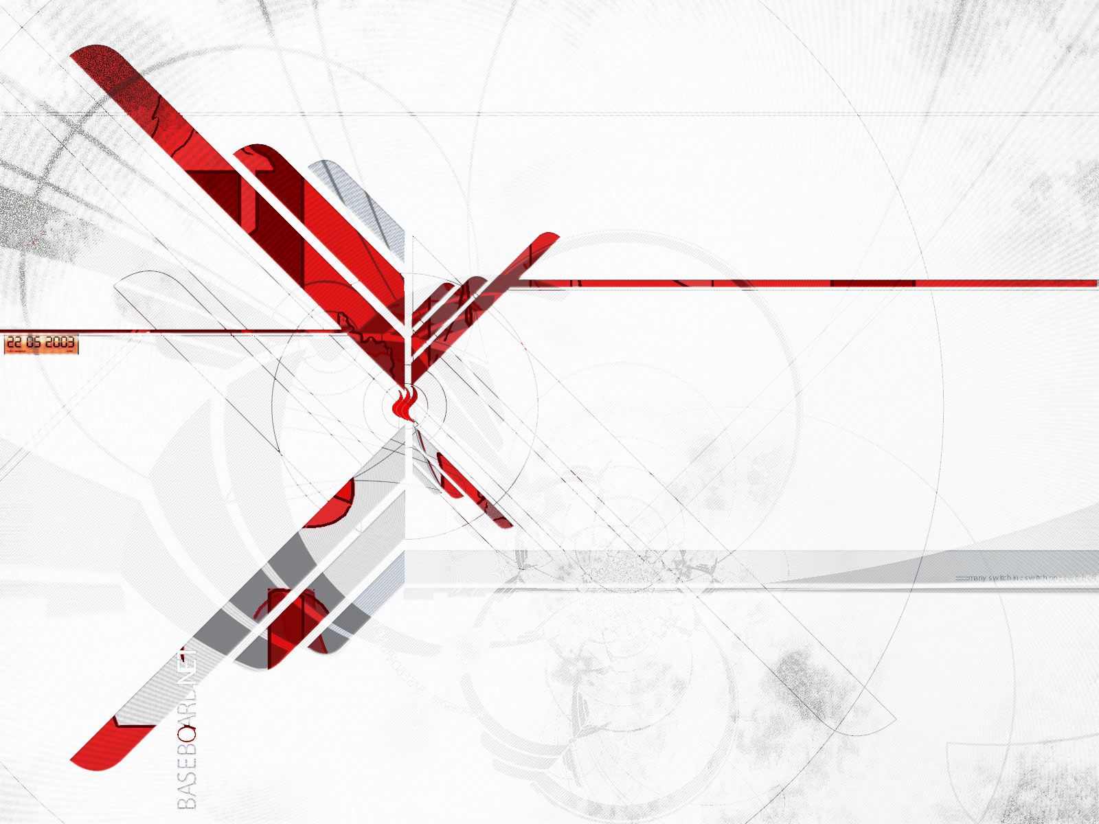 Astratto rosso e bianco geometrico, 1600x1200 HD, Laptop