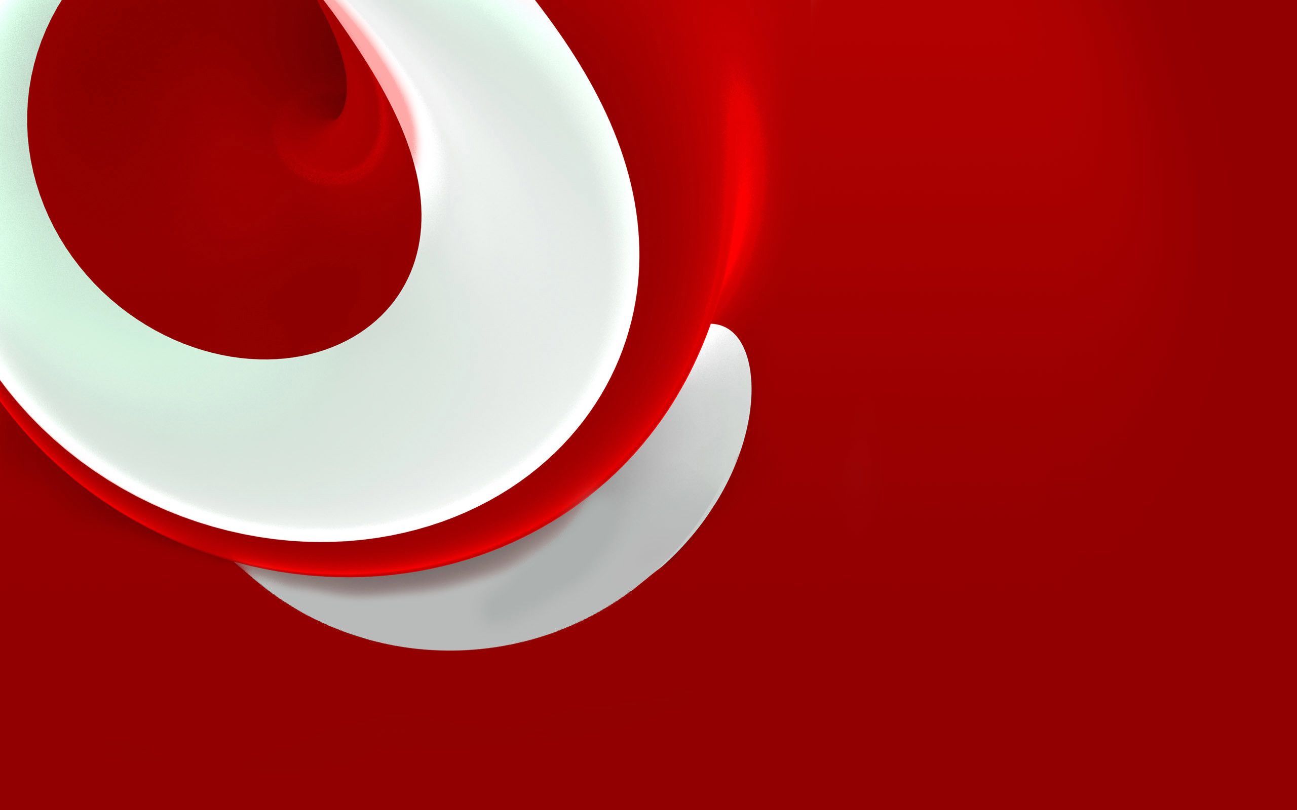 Forme astratte rosse e bianche, 2560x1600 2K+, Desktop