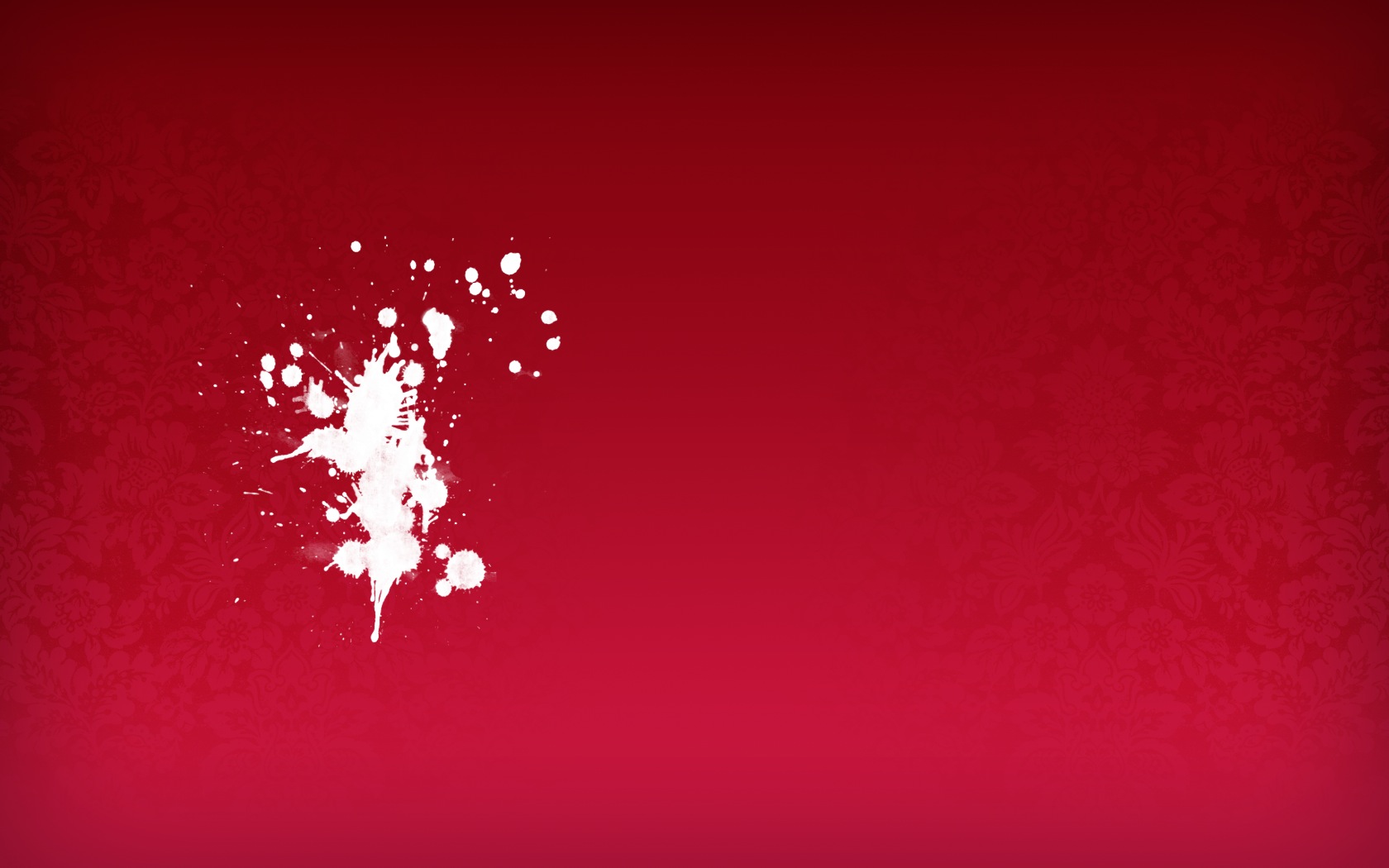 Schizzo bianco su sfondo rosso, 1680x1050 HD Ready, PC