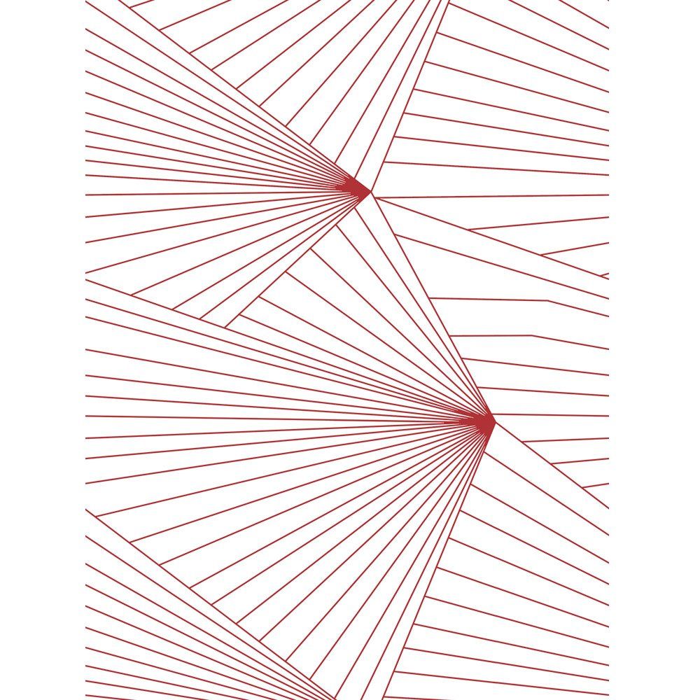 Motivo lineare rosso a ventaglio, 1000x1000 HD, iMac