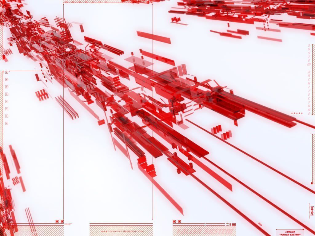 Astratto geometrico rosso e bianco, 1024x768 HD, Desktop
