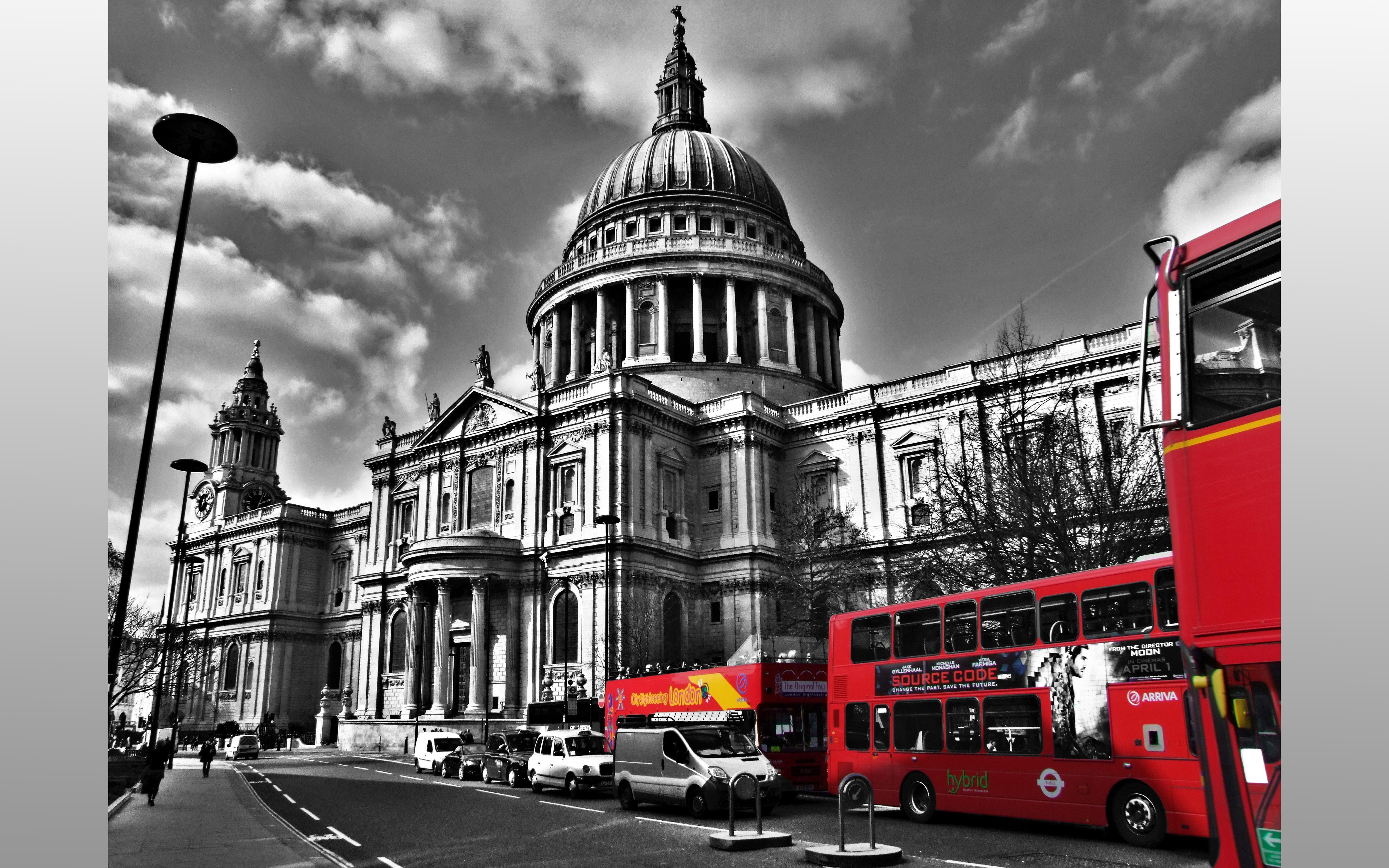 Cattedrale St Paul Londra bus rosso, 5120x3200 4K Ultra HD, Monitor 4K