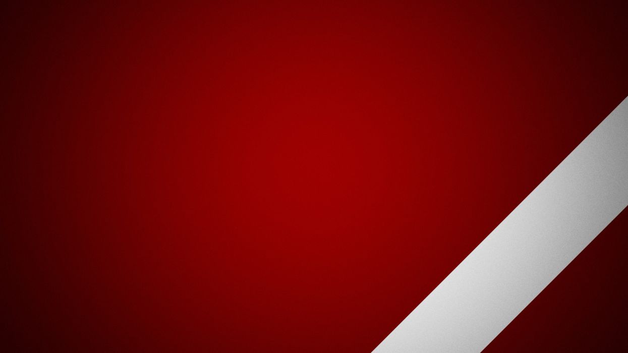 Sfondo rosso con diagonale bianca, 1245x700 HD, iMac