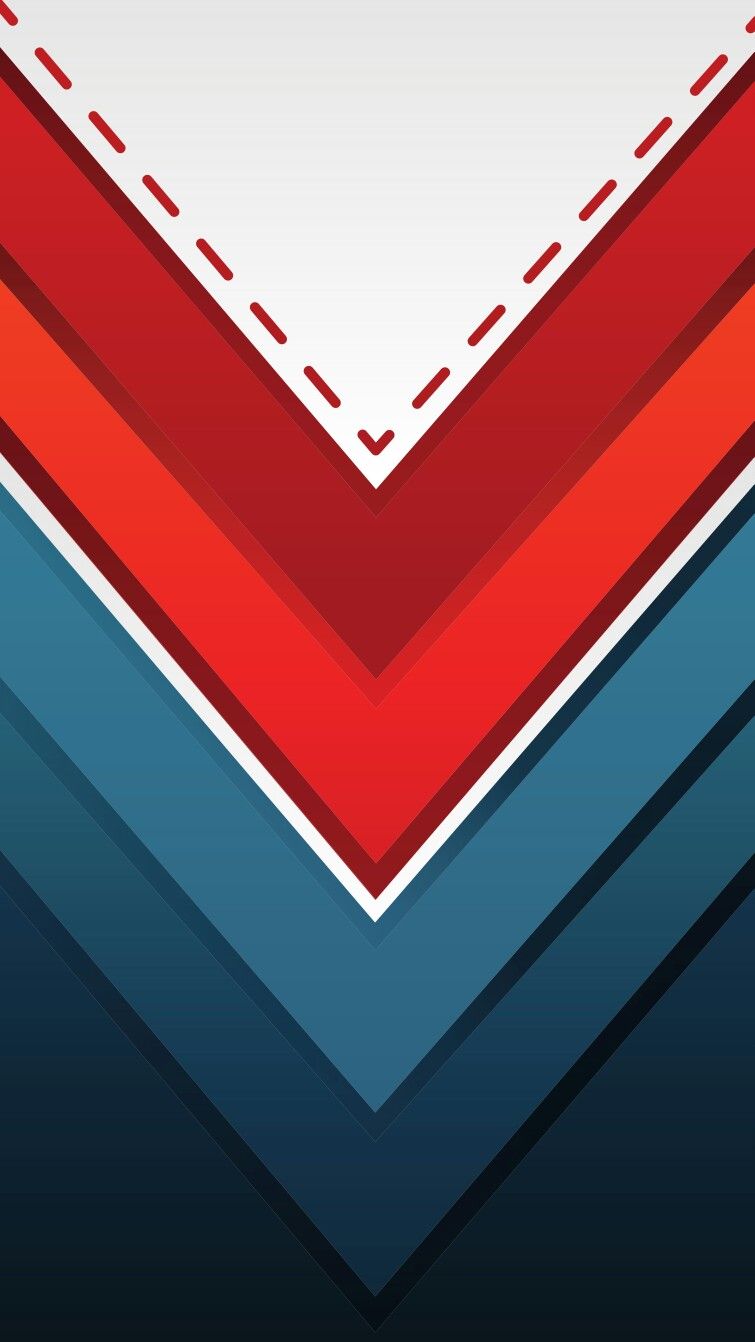Chevron astratto rosso bianco blu, 755x1342 Verticale, Mobile