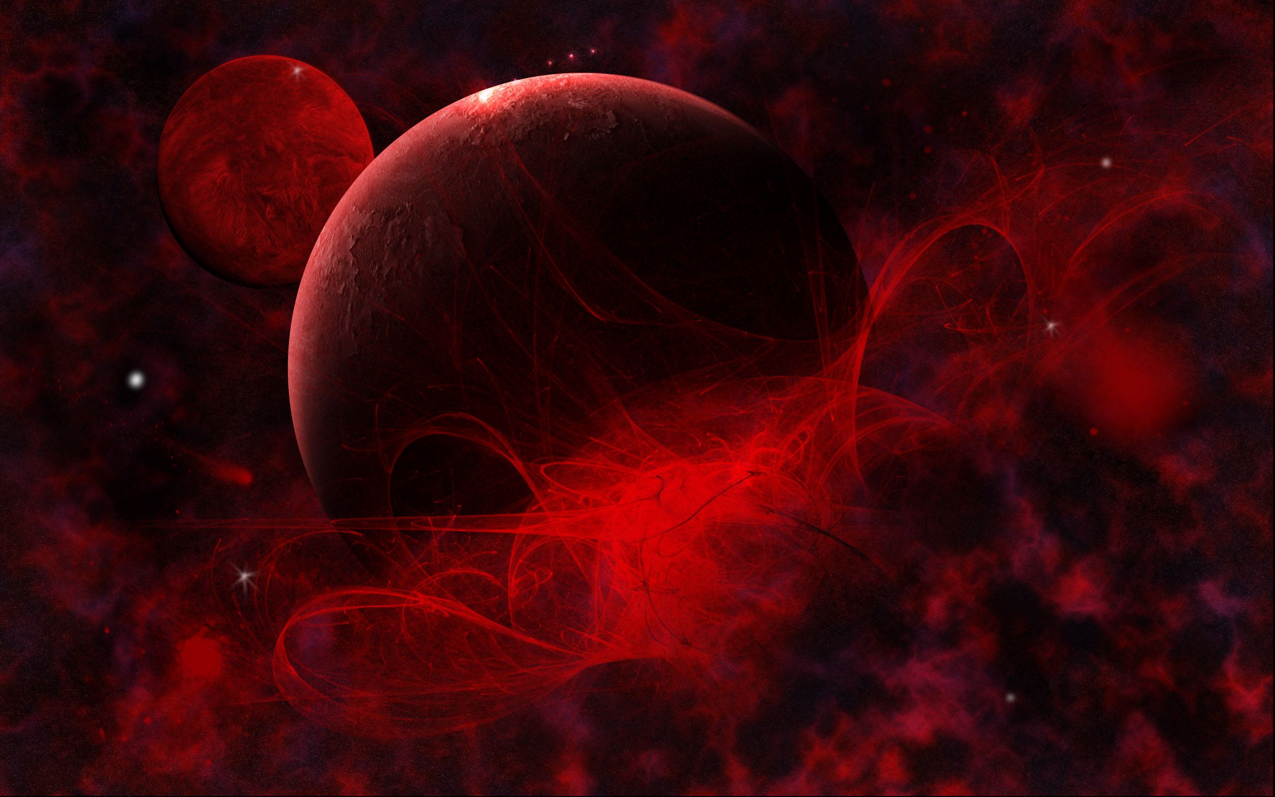 Pianeta rosso nello spazio, 2560x1600 2K, MacBook Pro